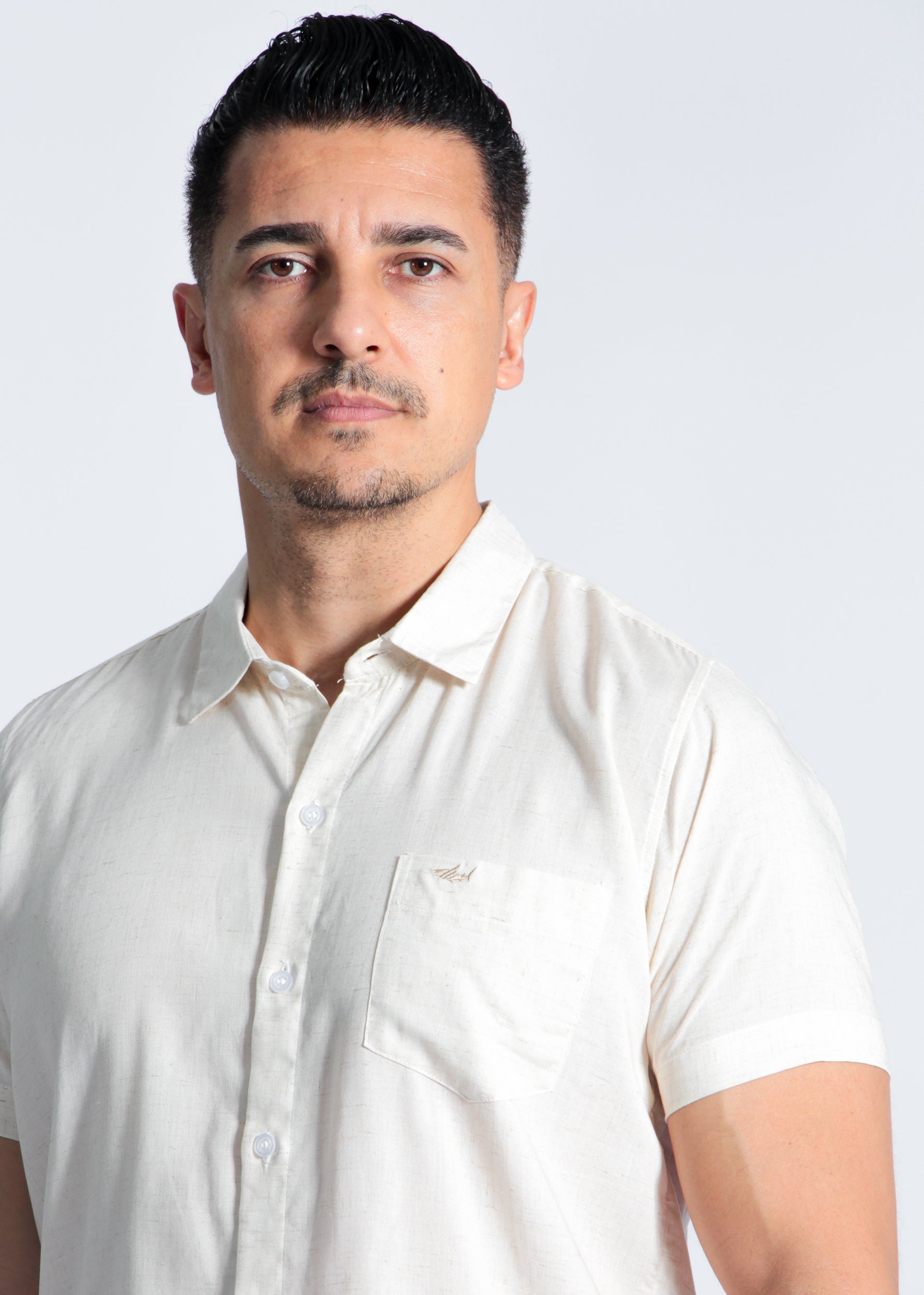 Camisa Manga Curta - Cru