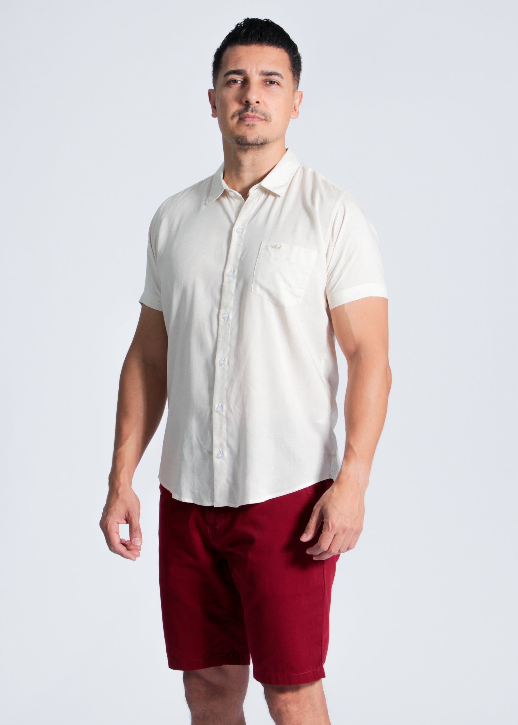 Camisa Manga Curta - Cru