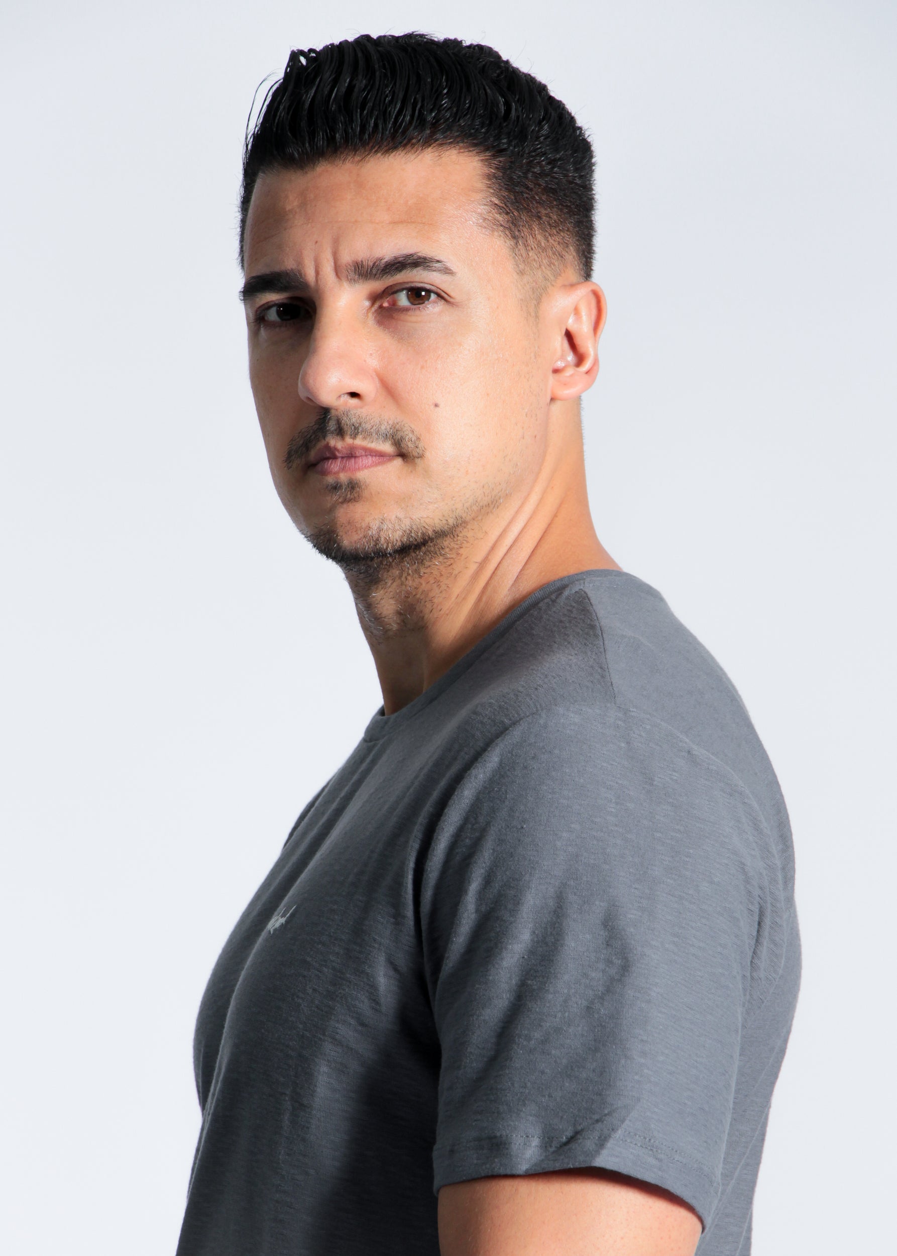 Camiseta Slim Flamê - Grafite