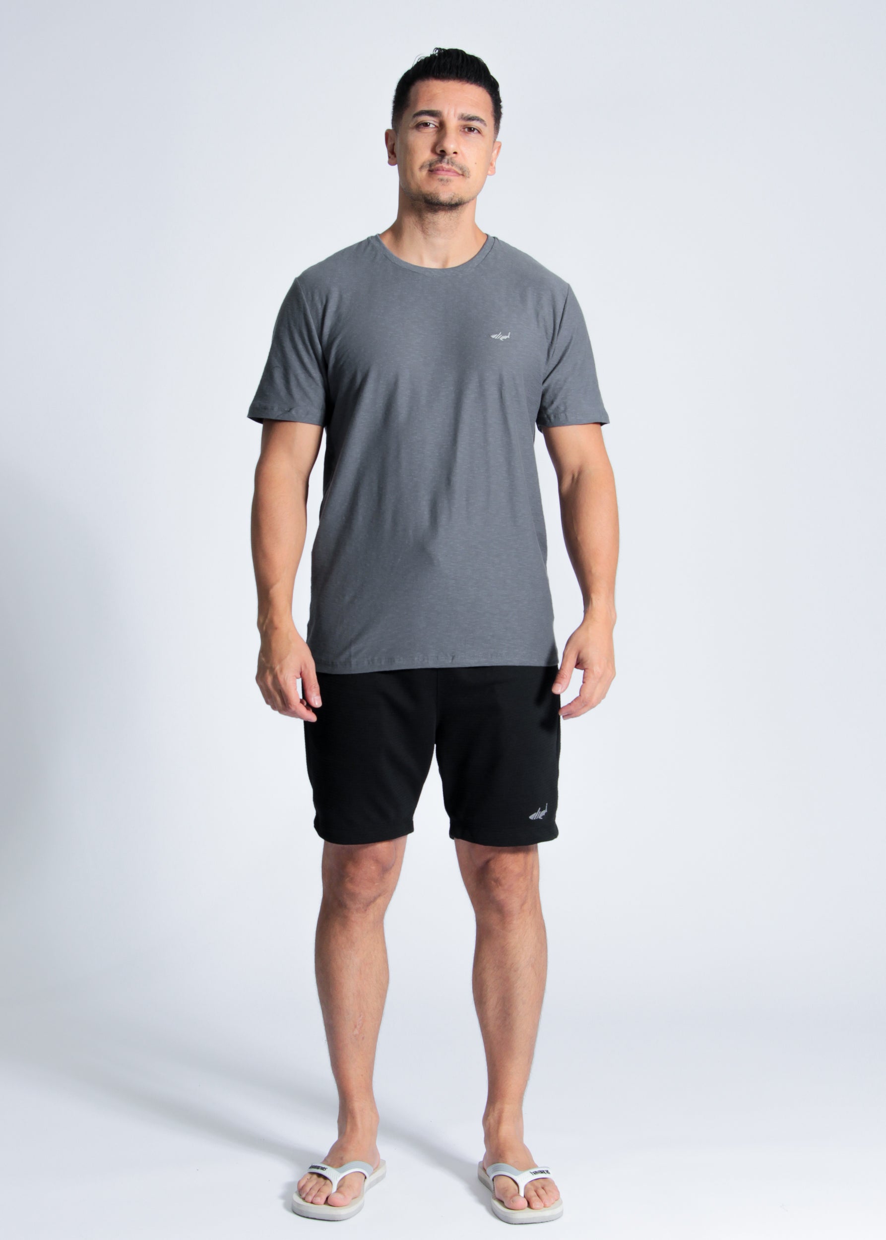 Camiseta Slim Flamê - Grafite