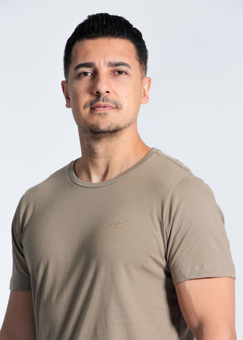 Camiseta Básica - Caqui