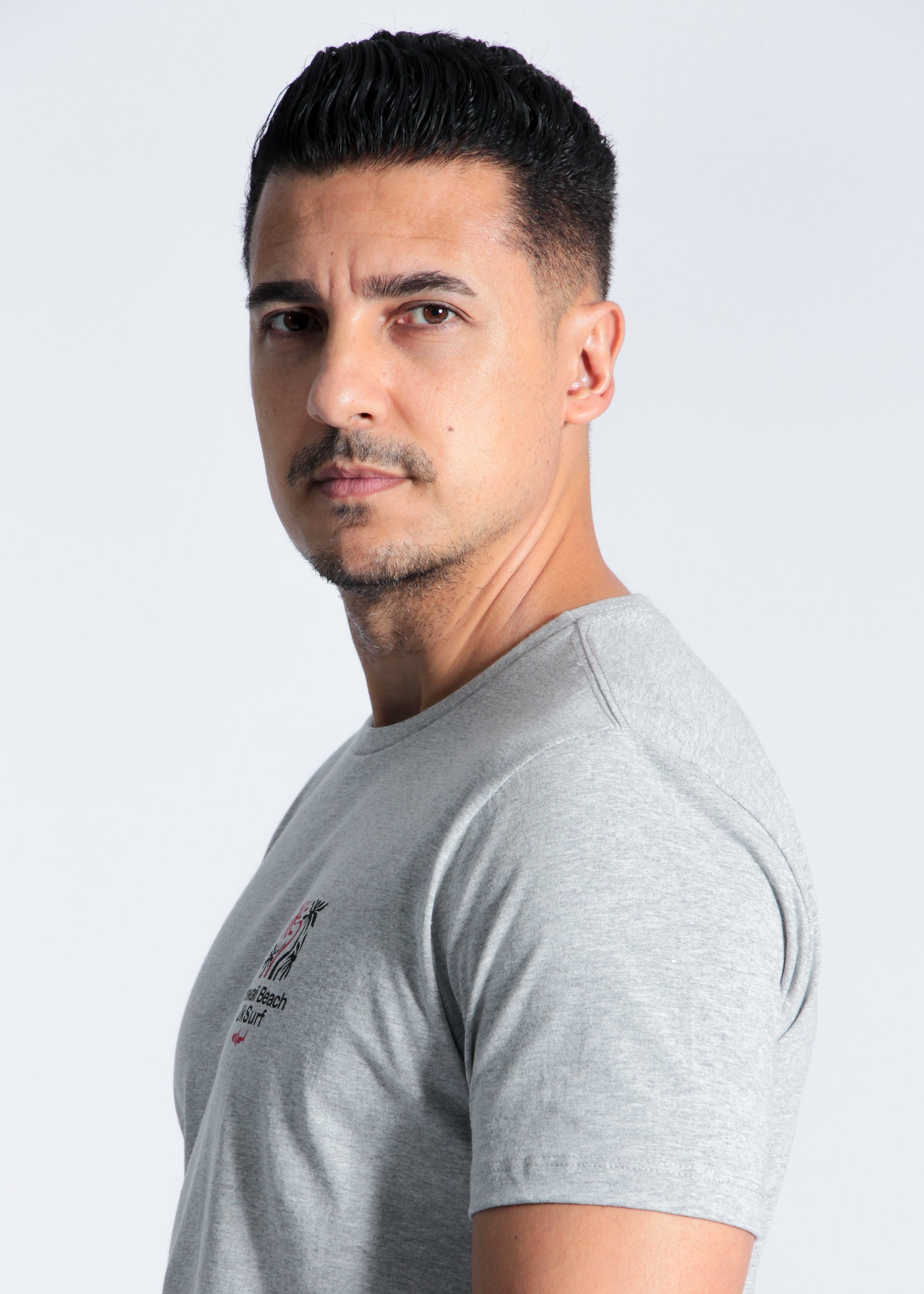 Camiseta Estampada Hawaii - Cinza