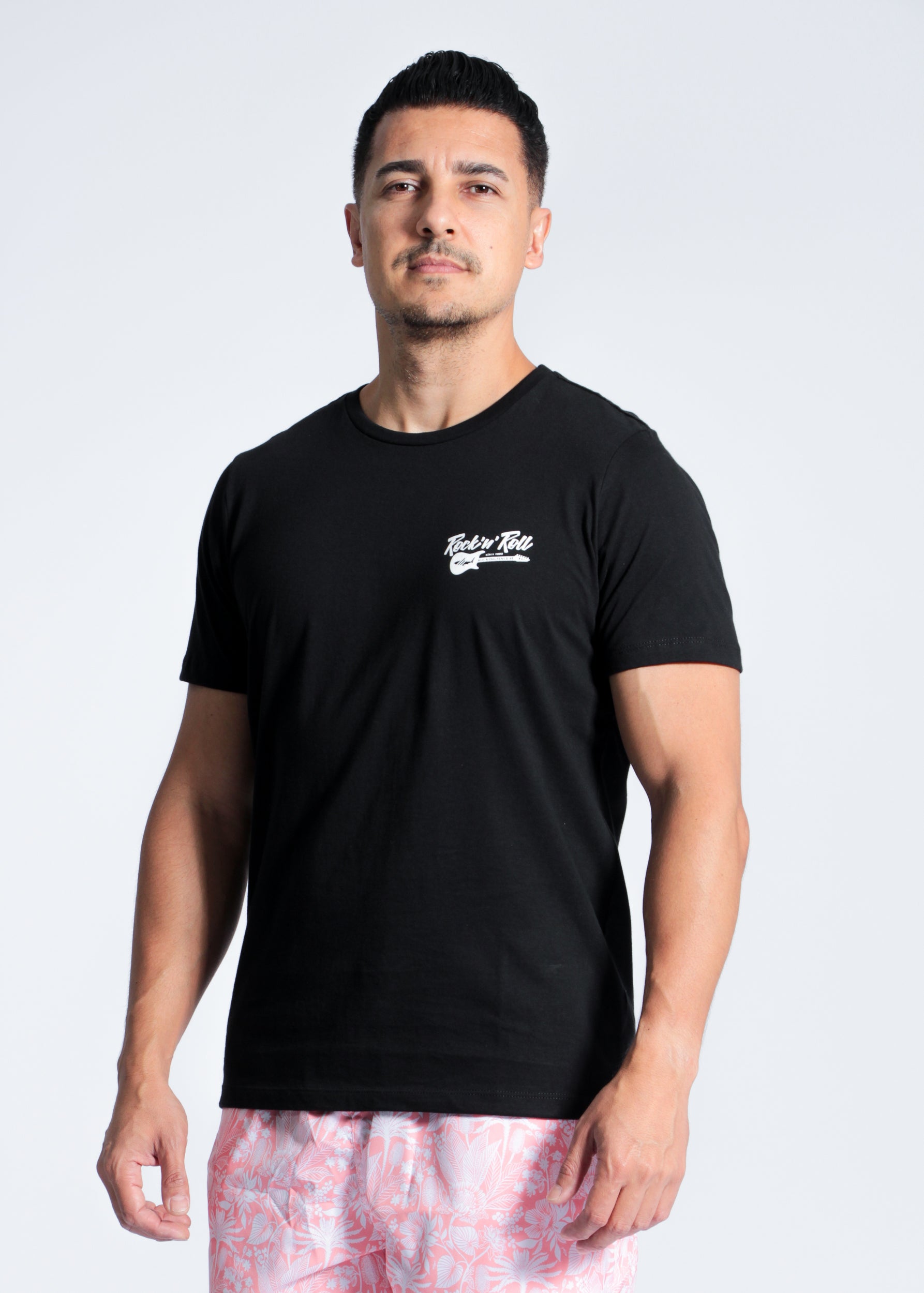 Camiseta Estampada Rock n' Roll - Preta
