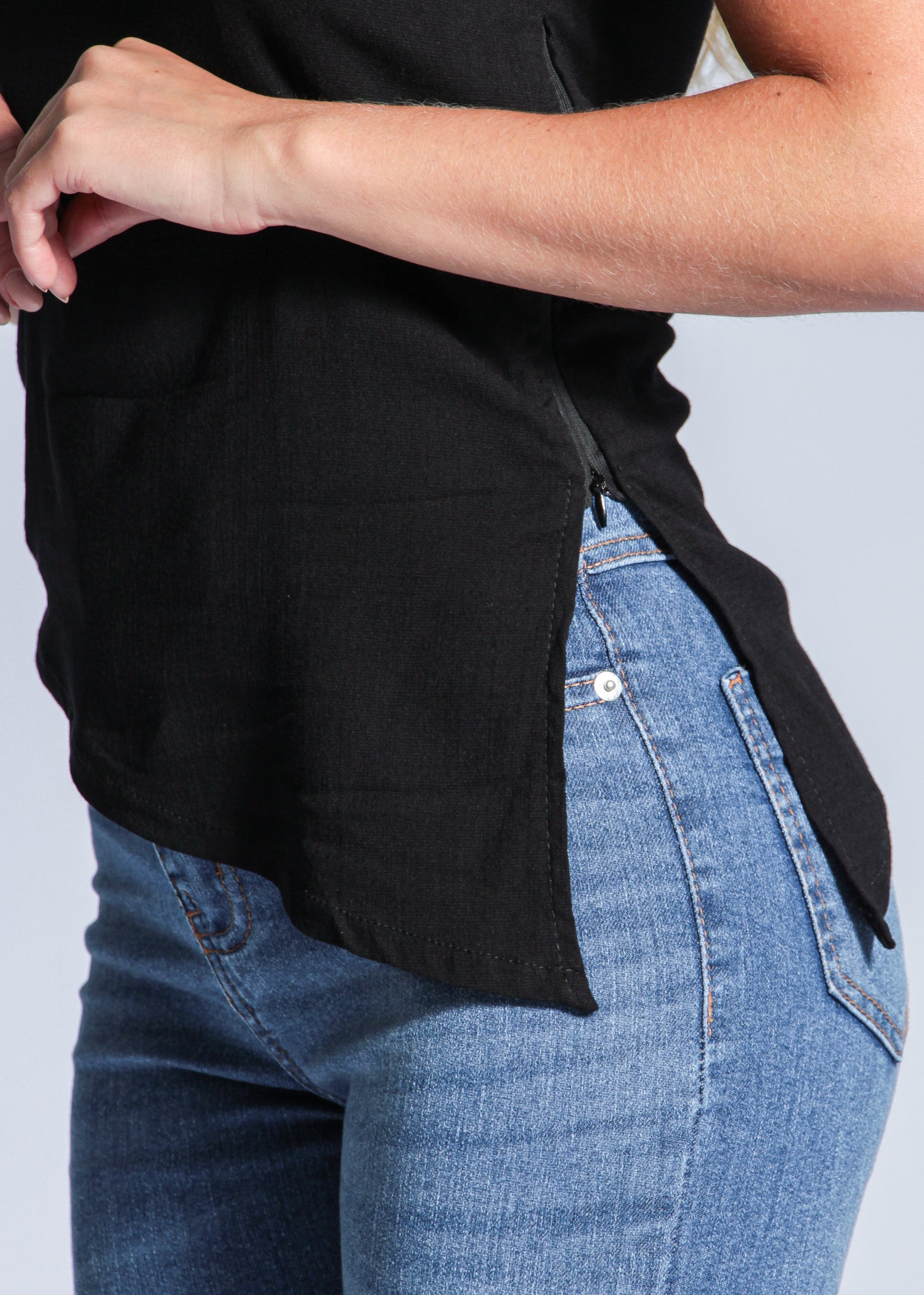 Blusa Assimétrica - Preta