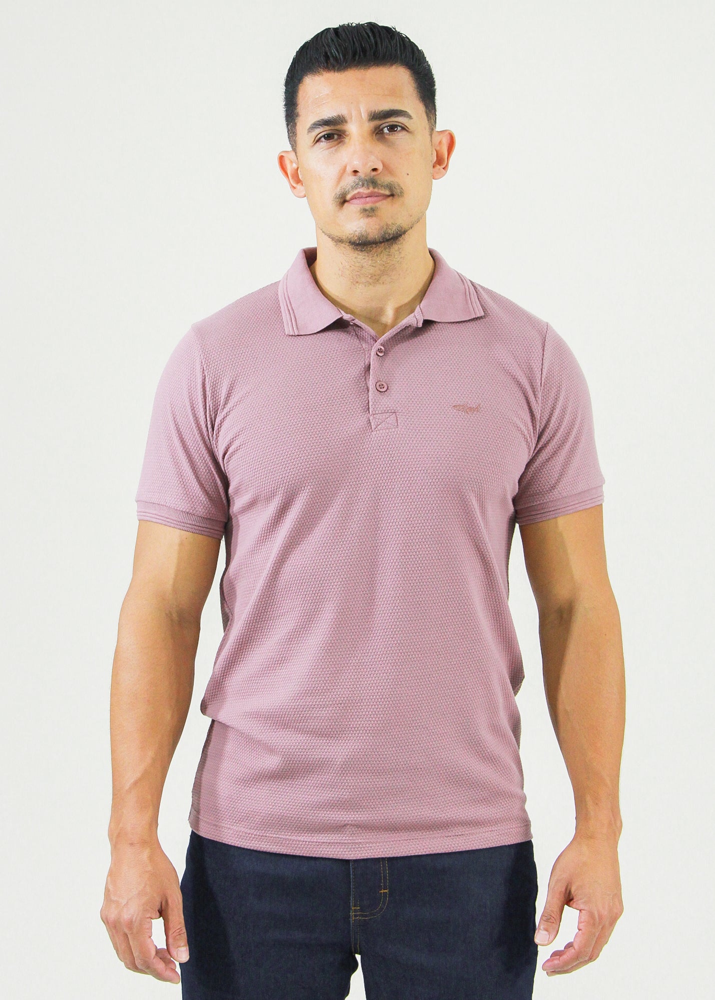 Camisa Polo Colmeia - Rosê