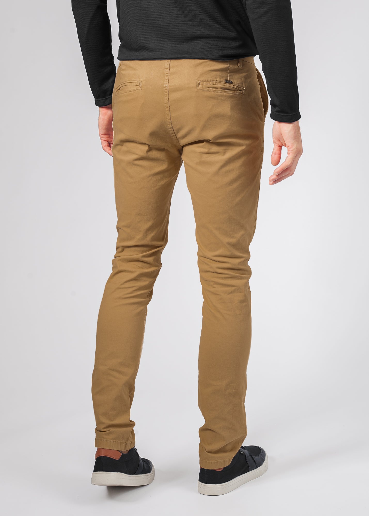 Calça Sarja Bolso Faca - Ocre