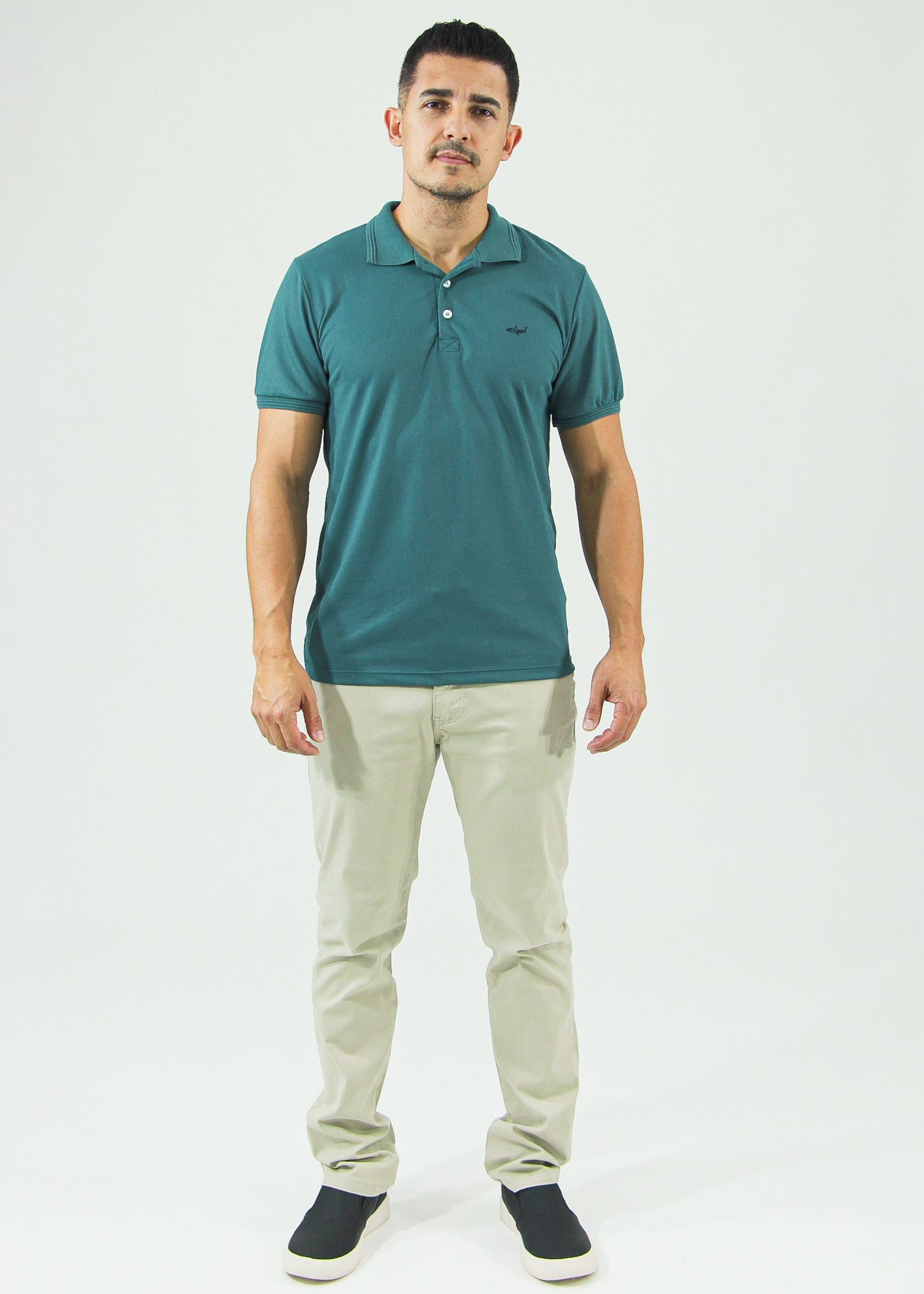 Camisa Polo Piquet - Verde Petróleo
