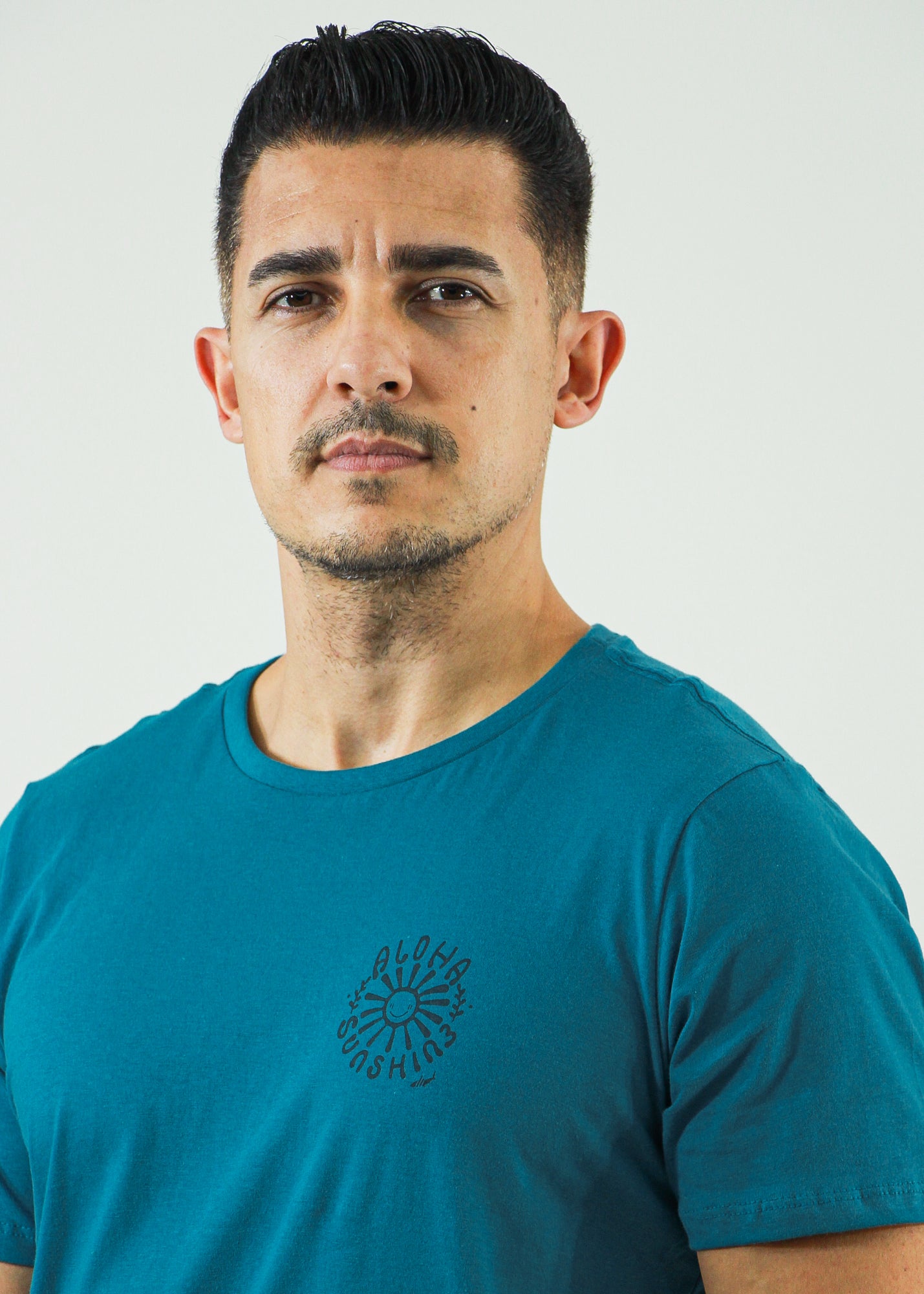 Camiseta Estampada Aloha - Azul