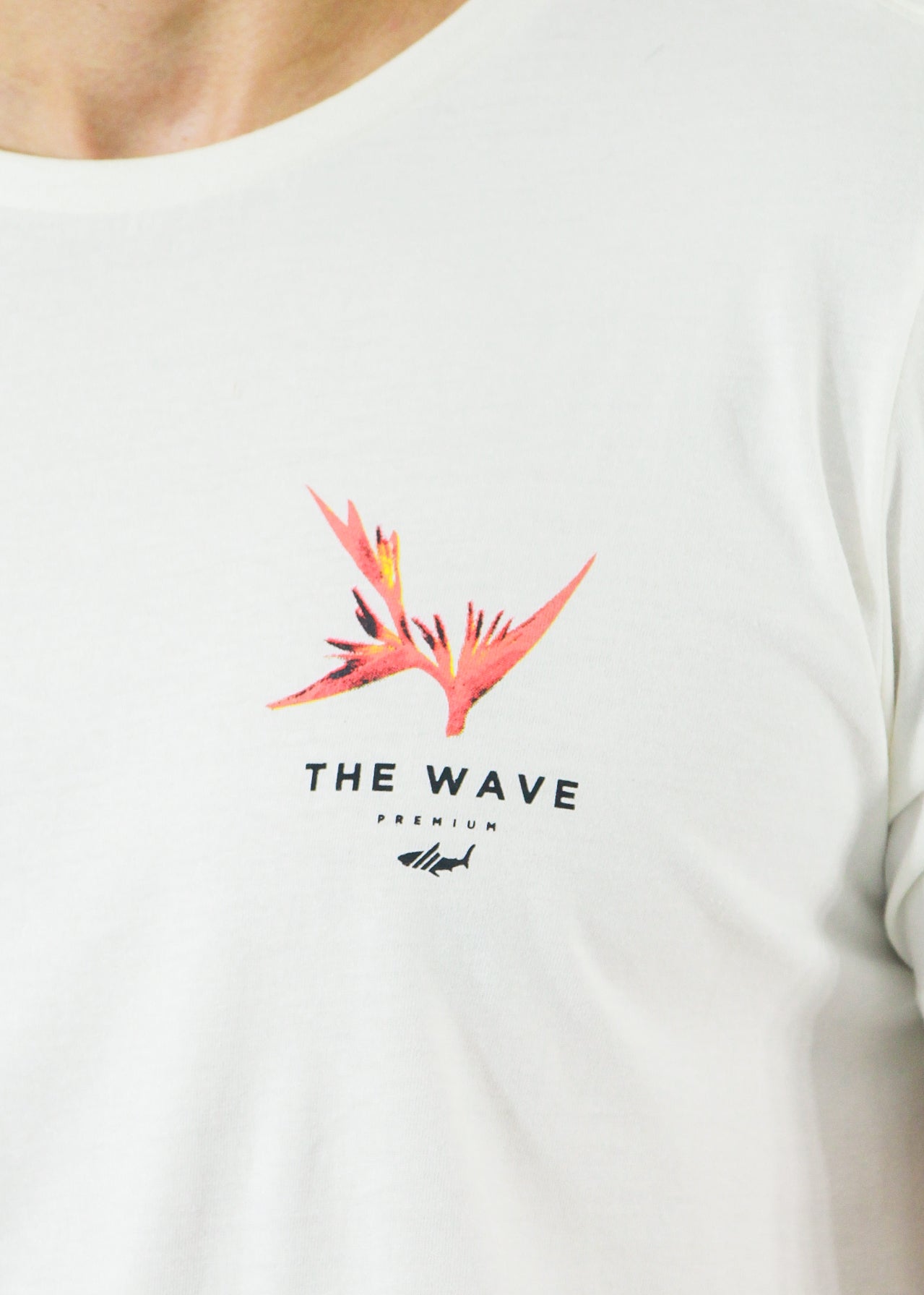 Camiseta Estampada Wave - Off White