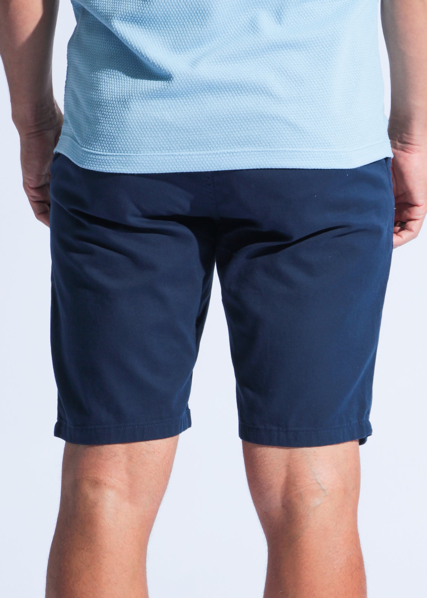 Bermuda Sarja Bolso Faca - Azul Marinho