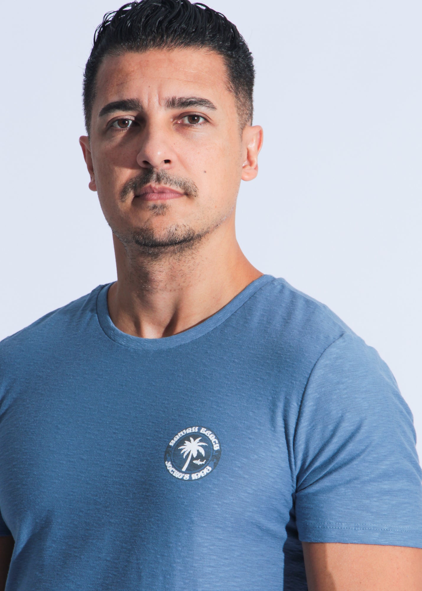 Camiseta Flamê Hawaii - Azul
