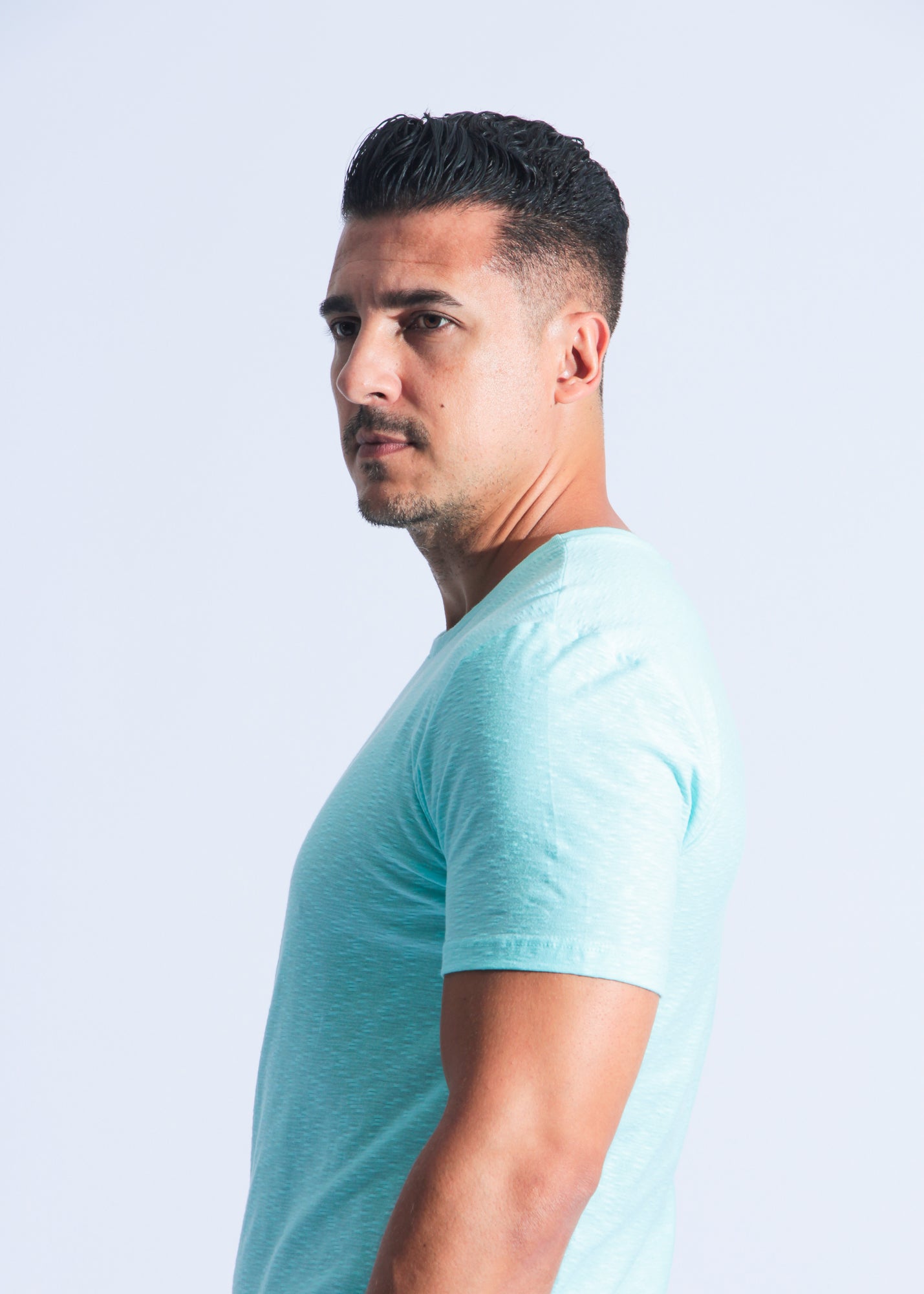 Camiseta Flamê Tropical - Azul