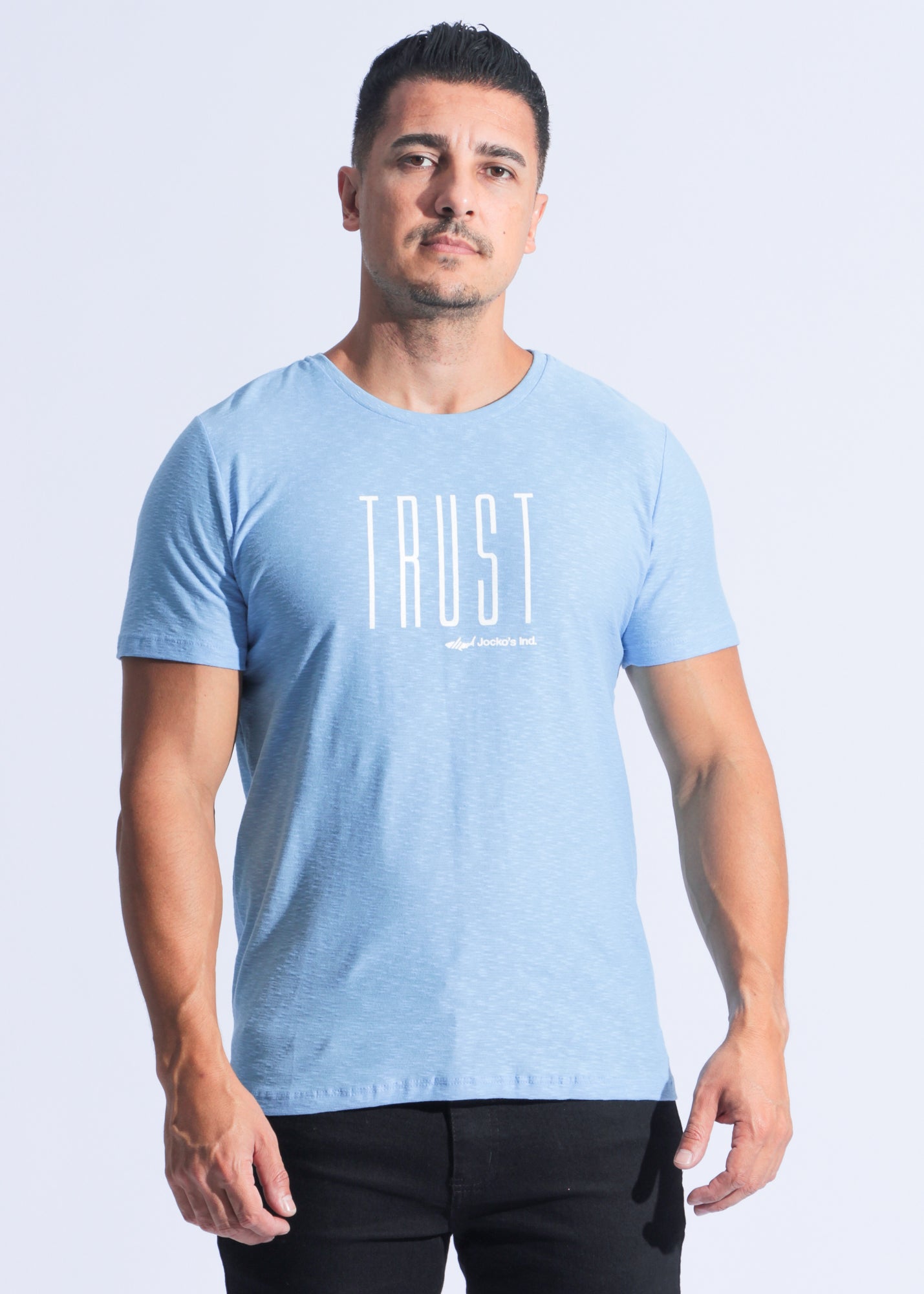 Camiseta Flamê Trust - Azul Bebê