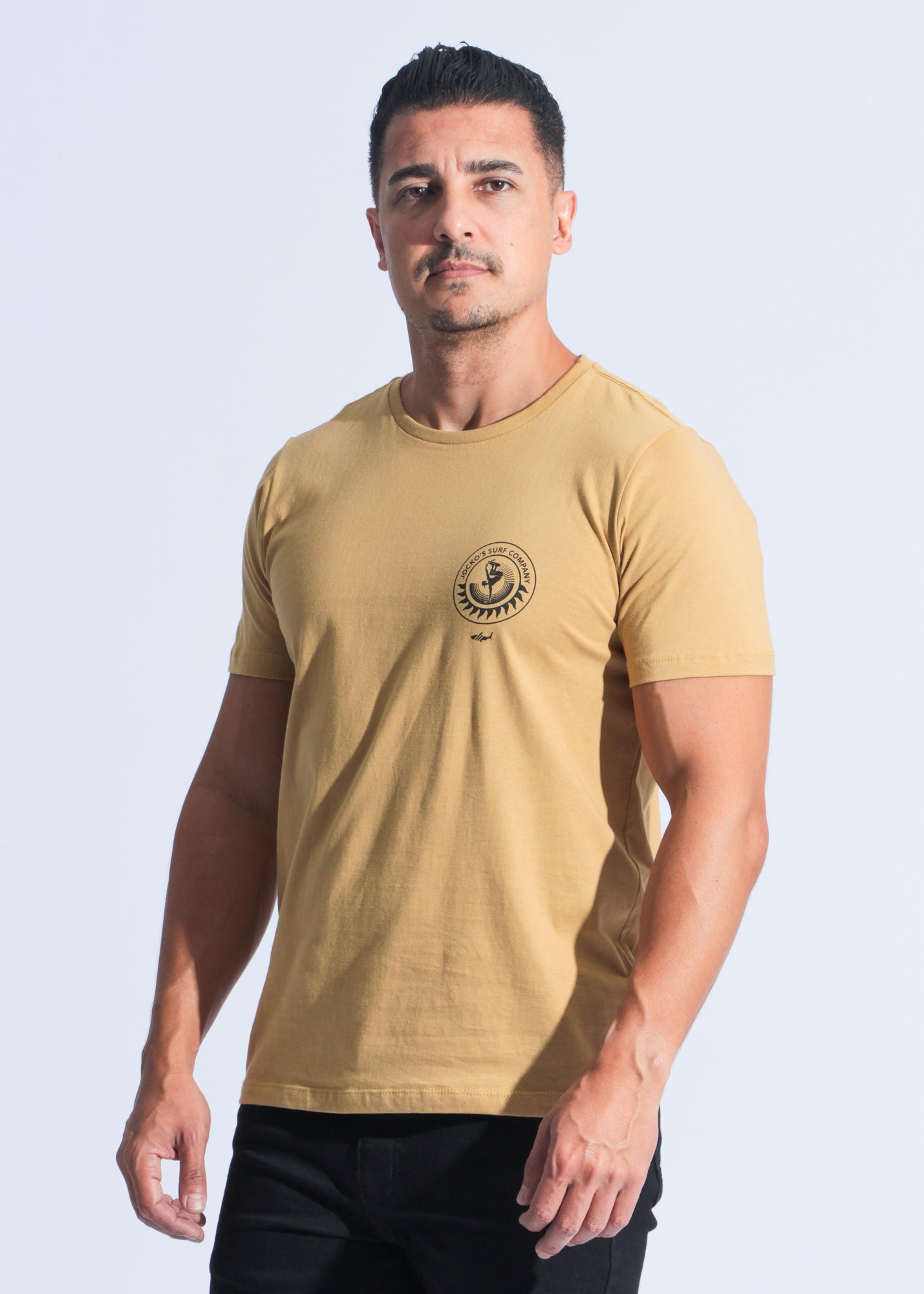 Camiseta Estampada Surf - Ocre