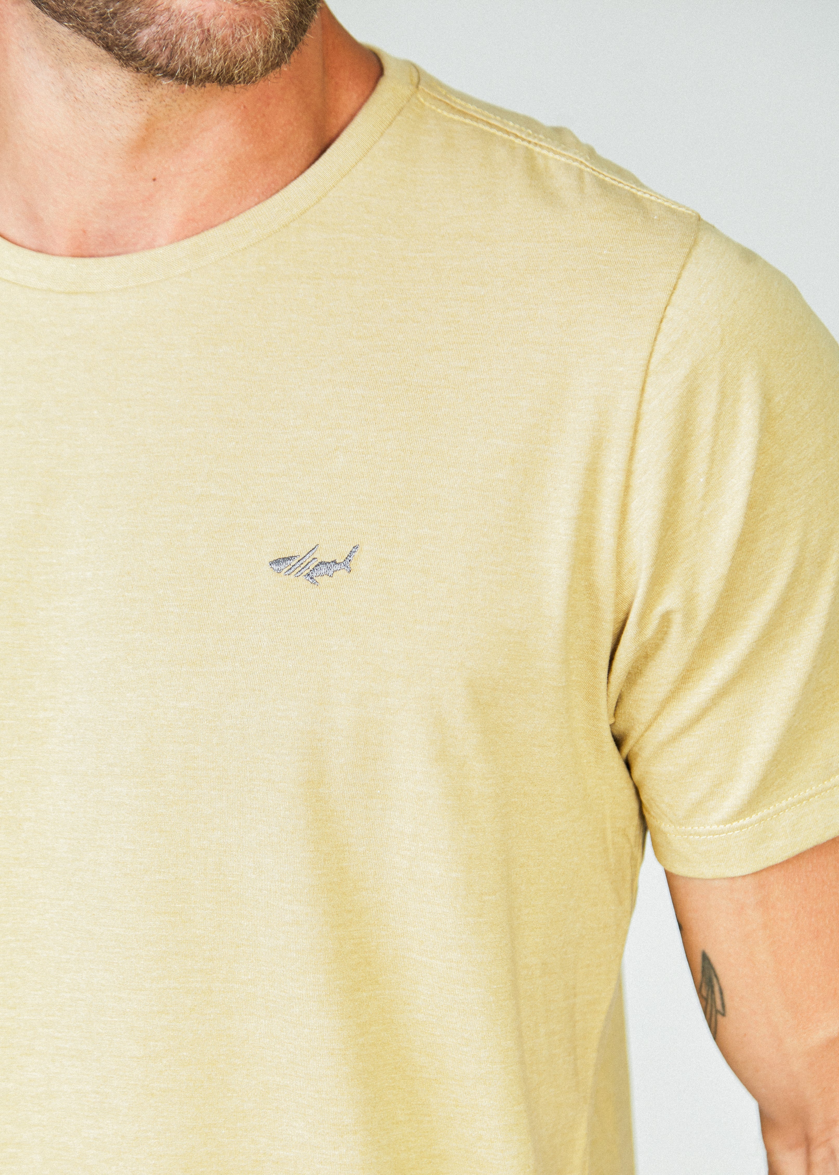 Camiseta Básica Plus Size - Bege