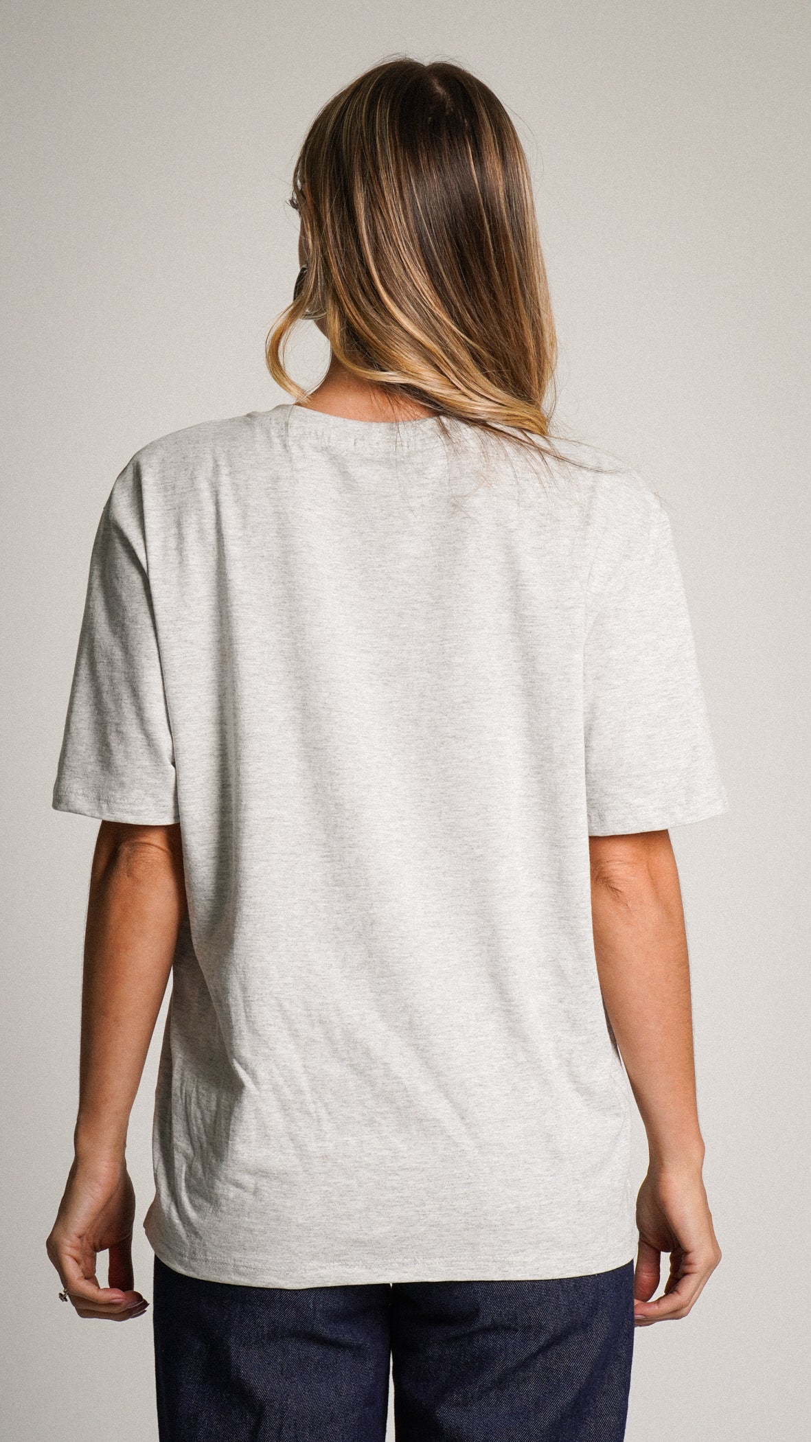 Camiseta Oversized Cinza - Be the Light