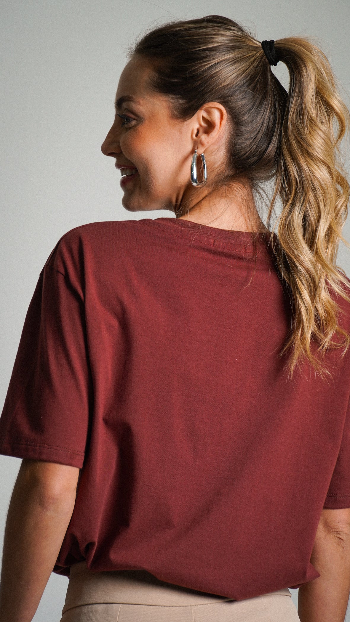 Camiseta Oversized Bordô - The Truth