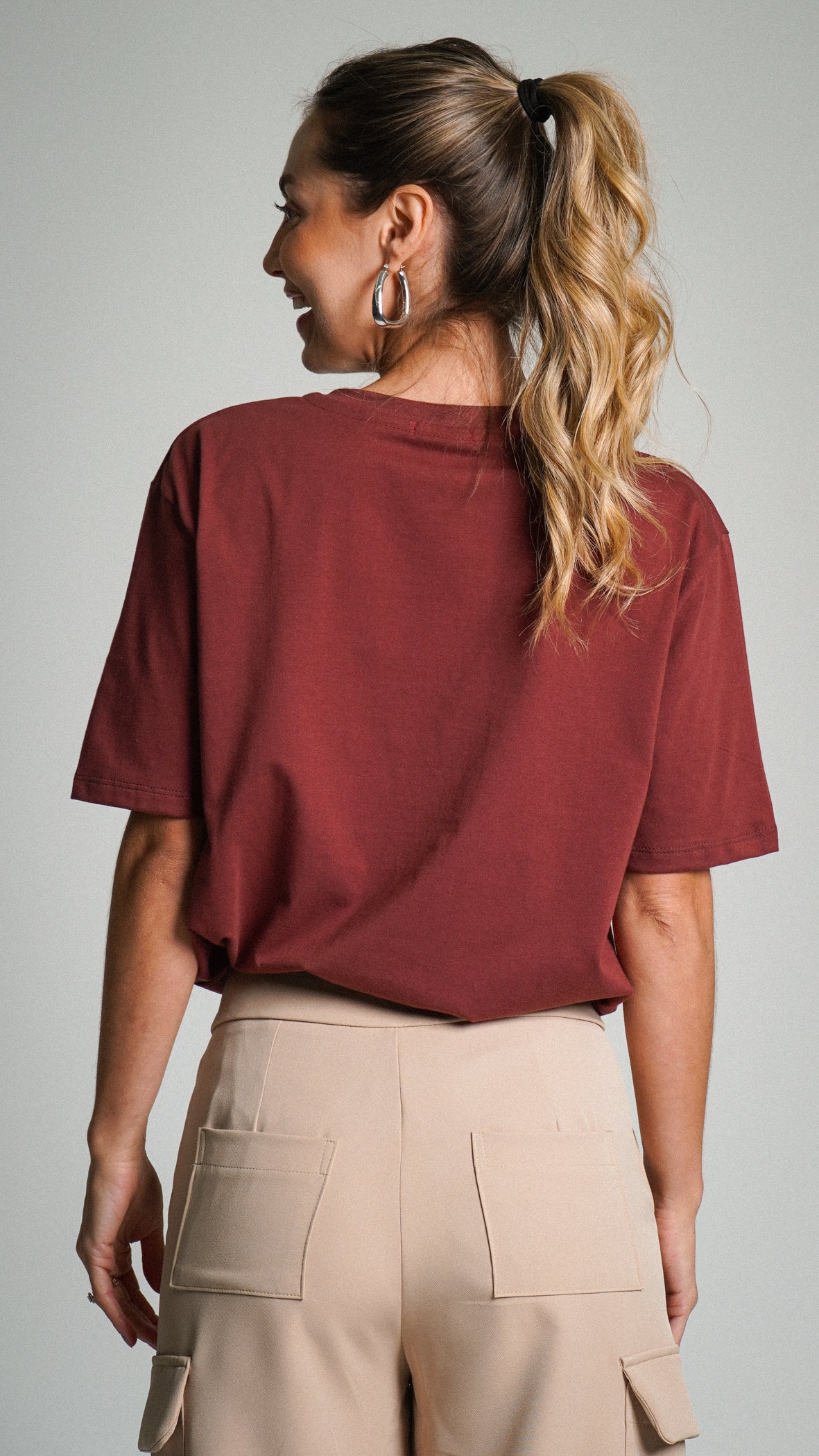 Camiseta Oversized Bordô - The Truth