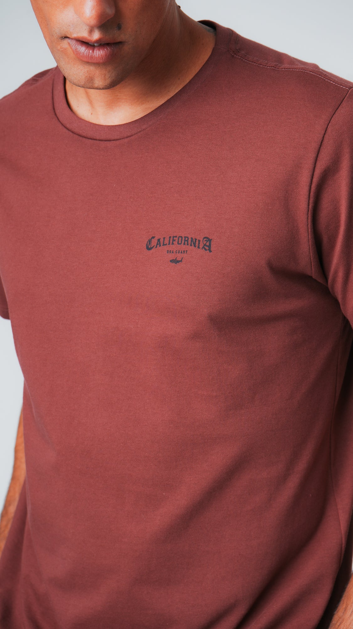 Camiseta Estampada Califórnia - Bordô