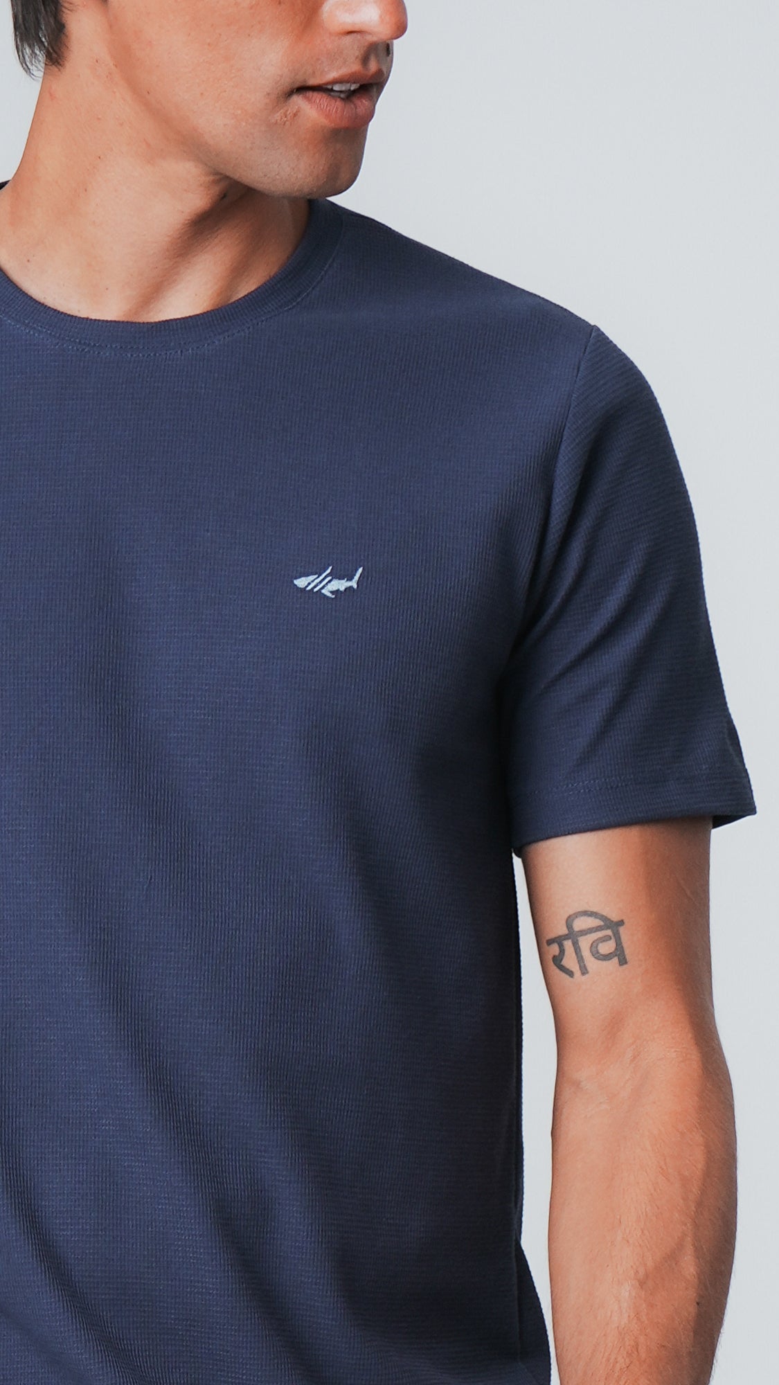 Camiseta Tricô Diamond - Azul Marinho