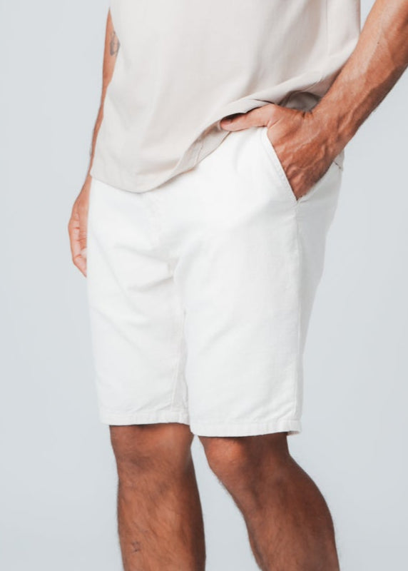 Bermuda Linho Bolso Faca - Cru