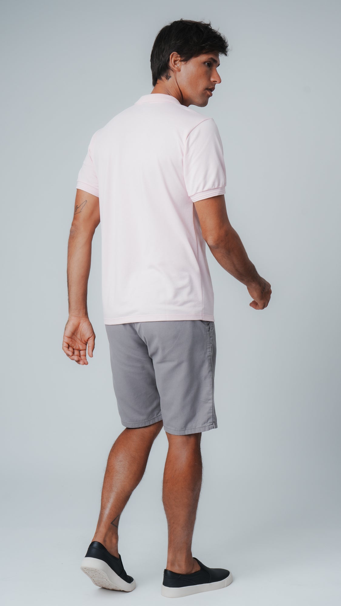 Camisa Polo Piquet - Rosa Bebê