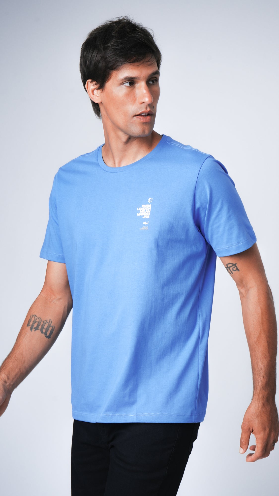 Camiseta Estampada Paris - Azul Royal