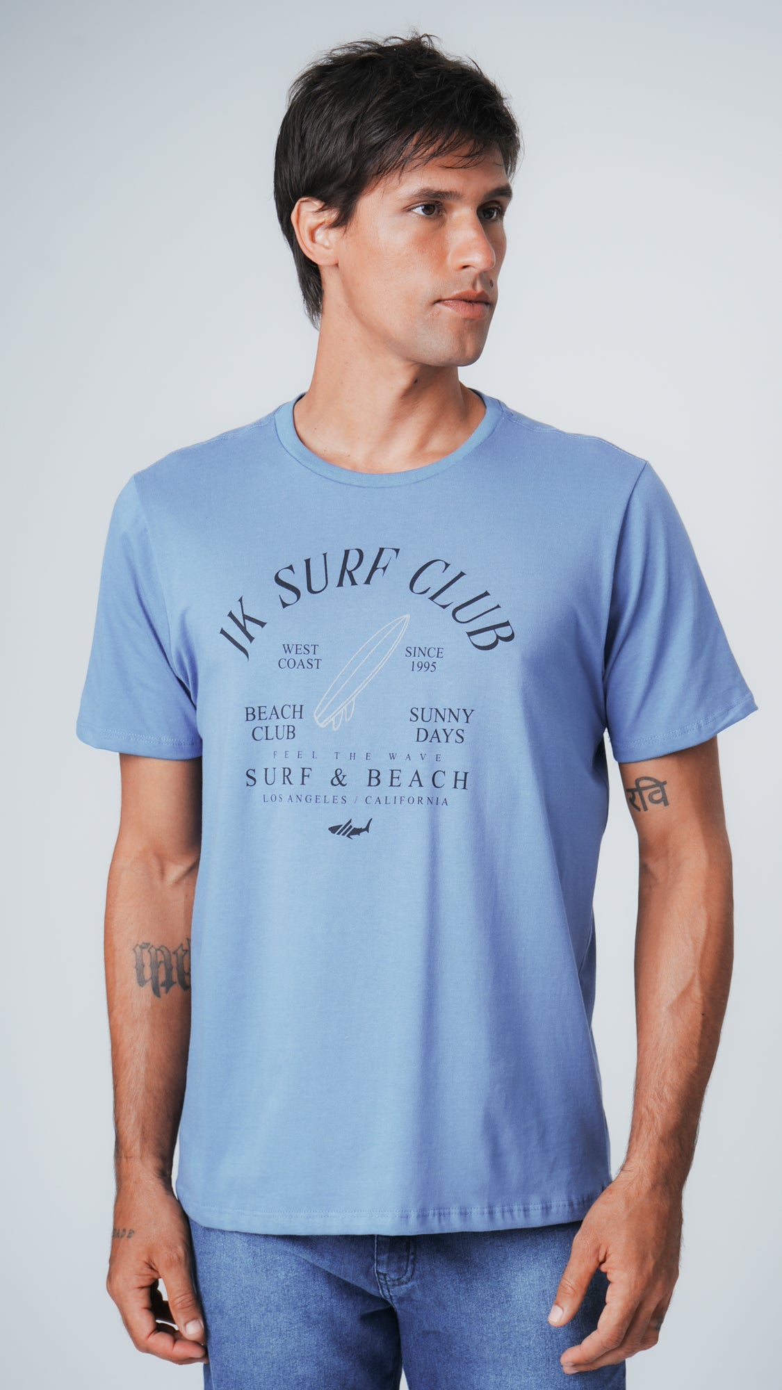 Camiseta Estampada JK Surf - Azul