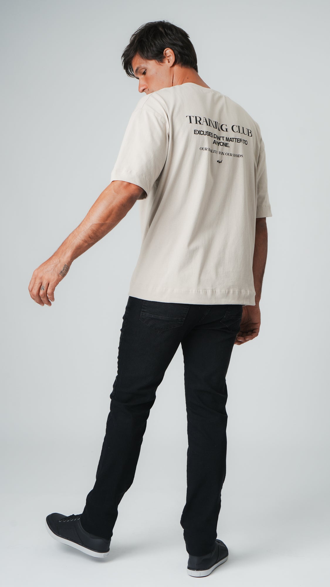 Camiseta Oversized Training Club - Bege