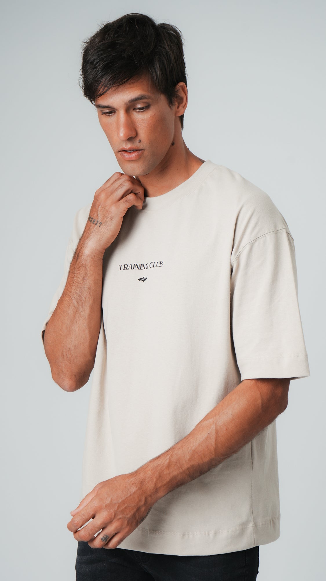 Camiseta Oversized Training Club - Bege