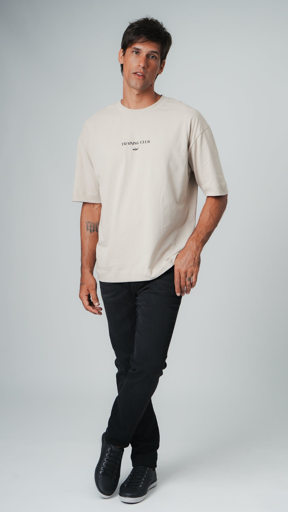 Camiseta Oversized Training Club - Bege