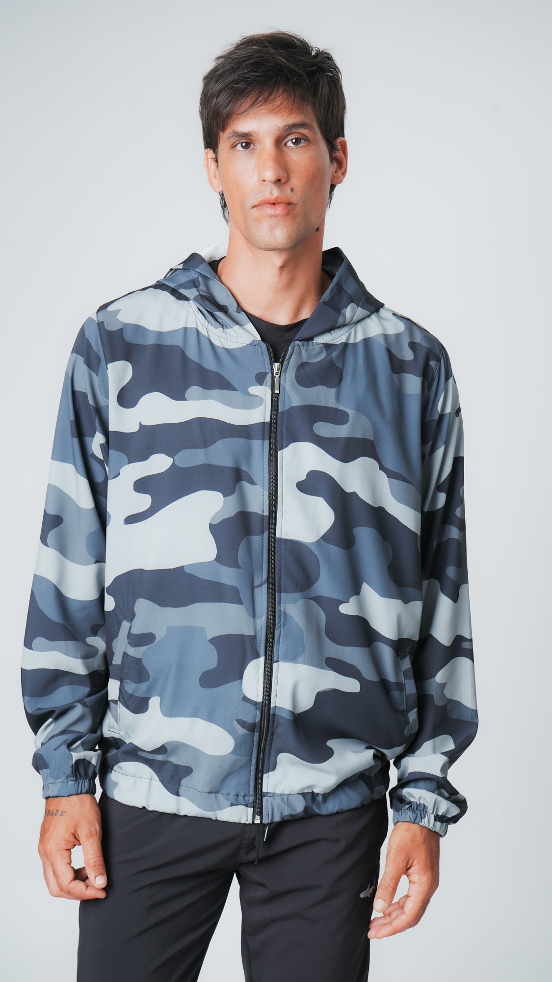 Jaqueta Corta Vento Camuflado - Verde