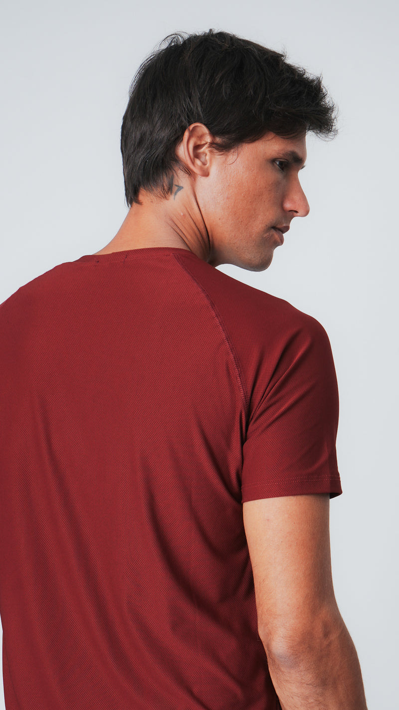 Camiseta Slim Dry Fit - Bordô