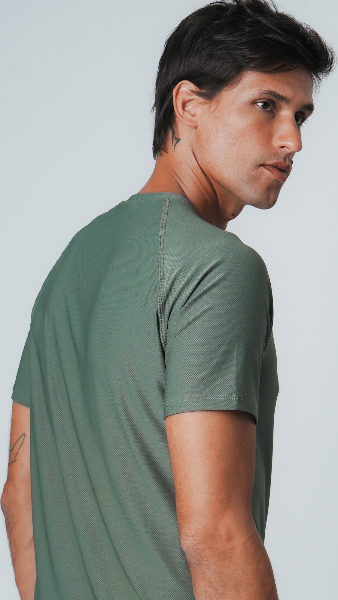 Camiseta Slim Dry Fit - Verde Militar