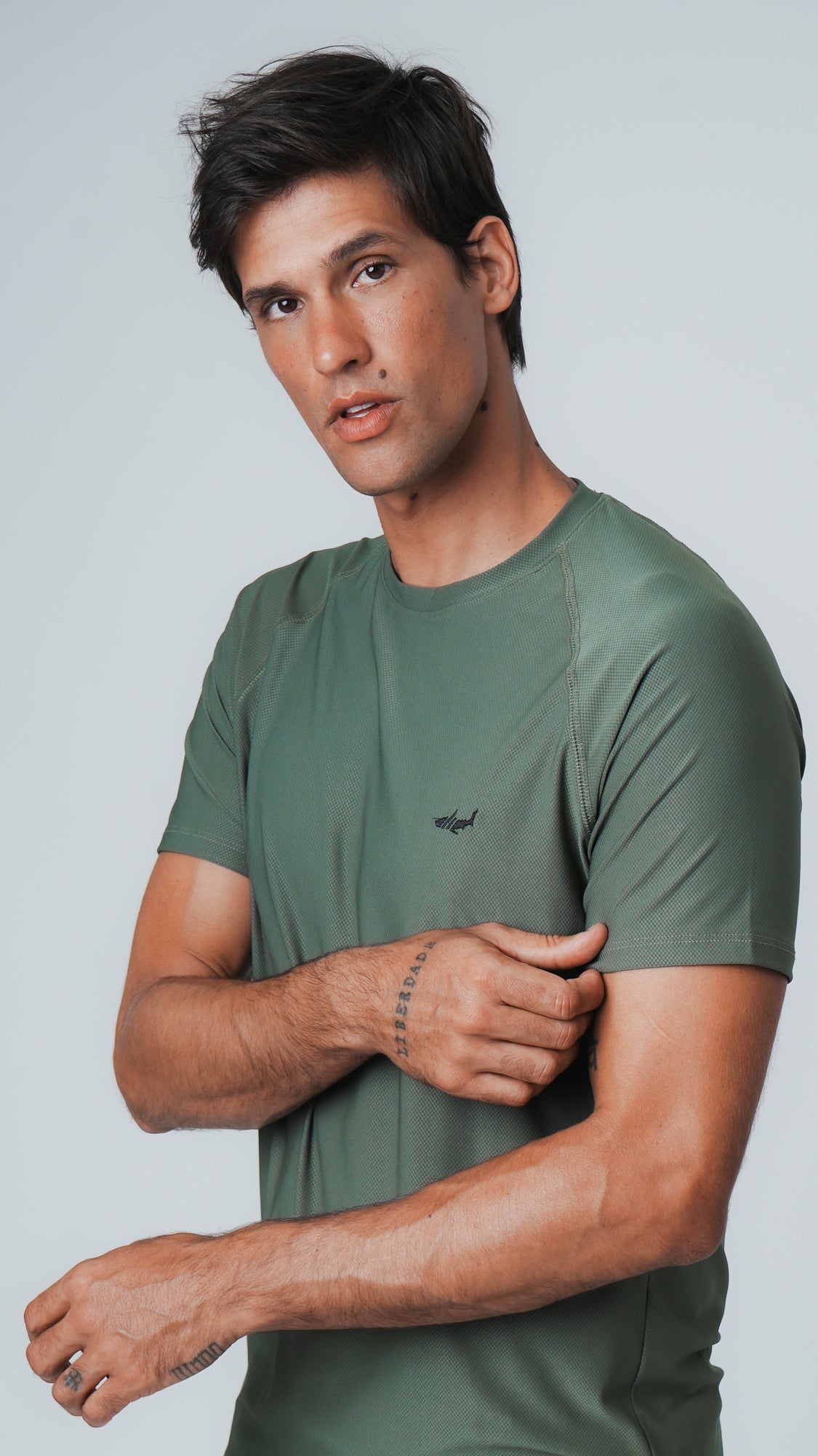 Camiseta Slim Dry Fit - Verde Militar
