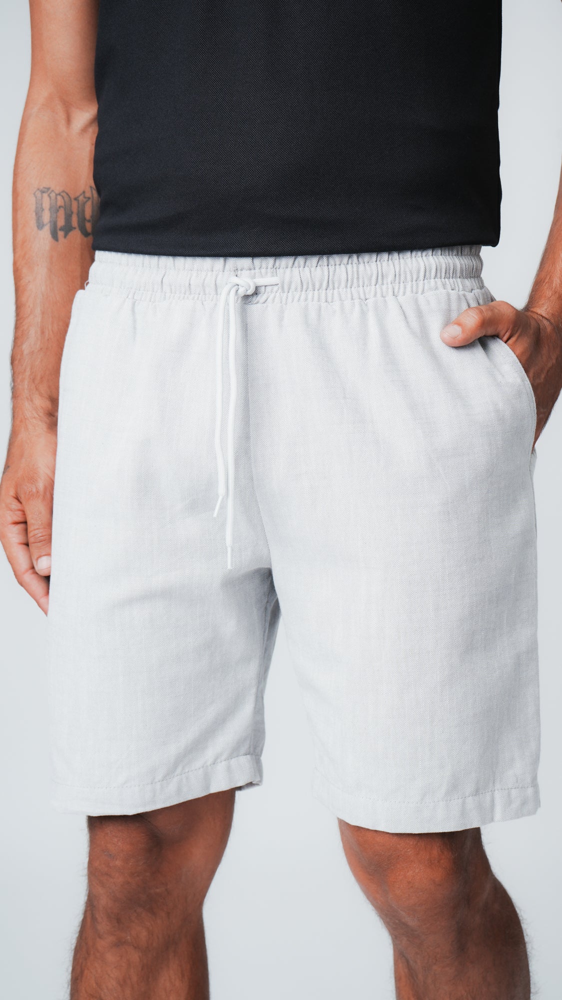 Bermuda Flamê Bolso Faca - Cinza