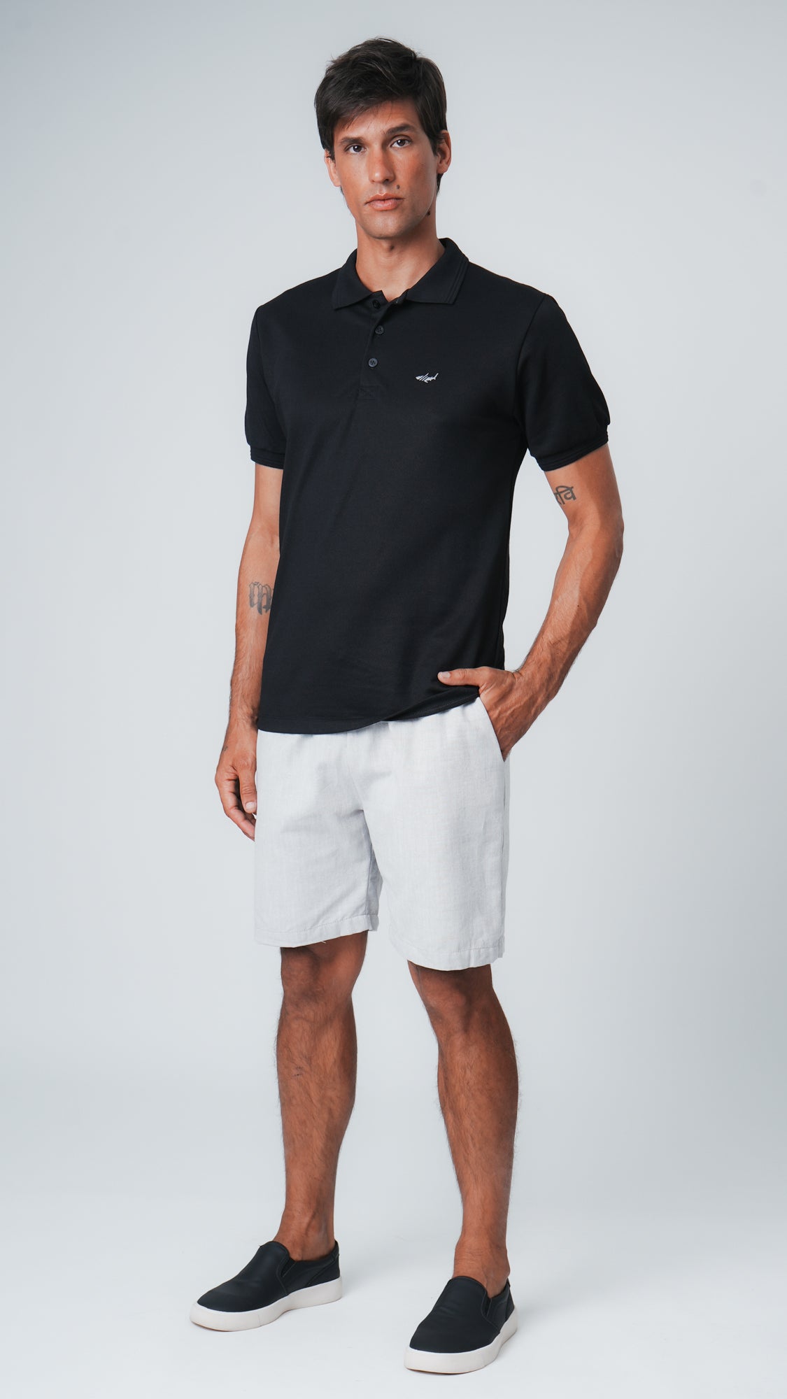 Bermuda Cotton Flamê - Cinza