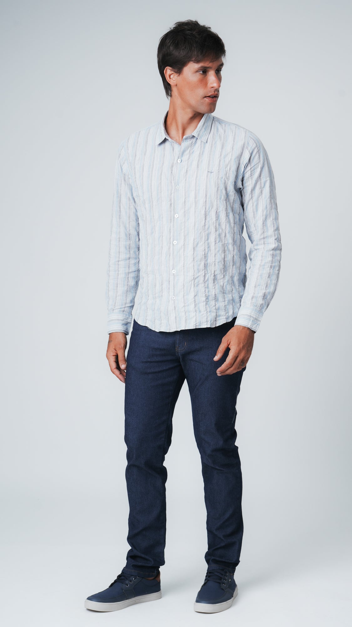 Calça Jeans - Escura Linha Caramelo
