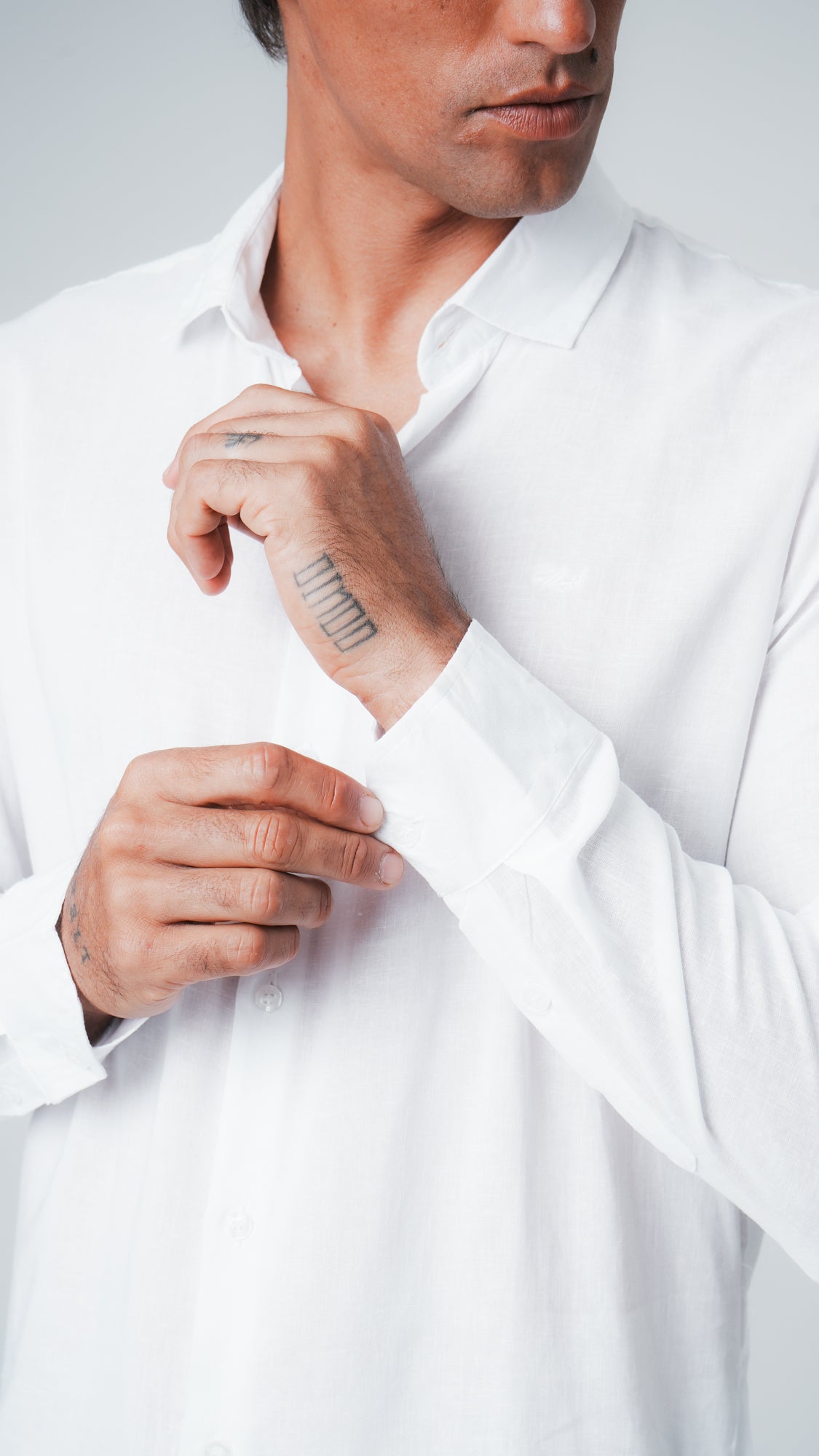 Camisa Manga Longa Linho - Branca