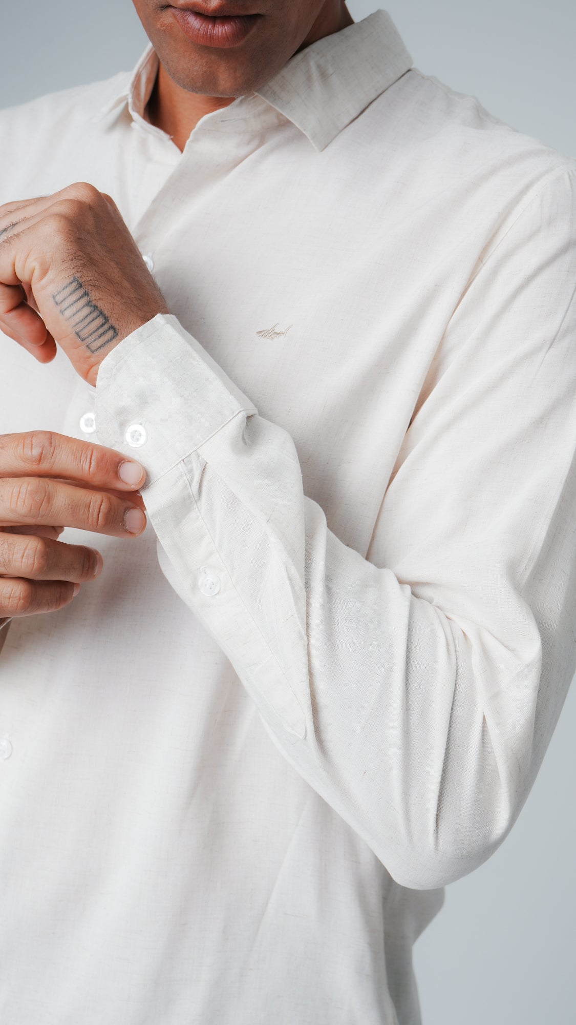 Camisa Manga Longa Linho - Areia