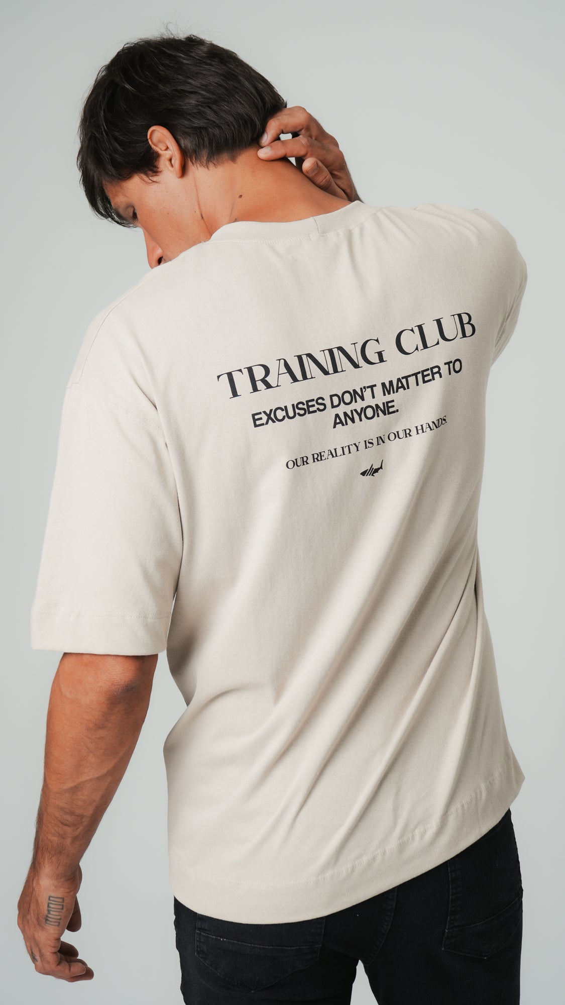 Camiseta Oversized Training Club - Bege