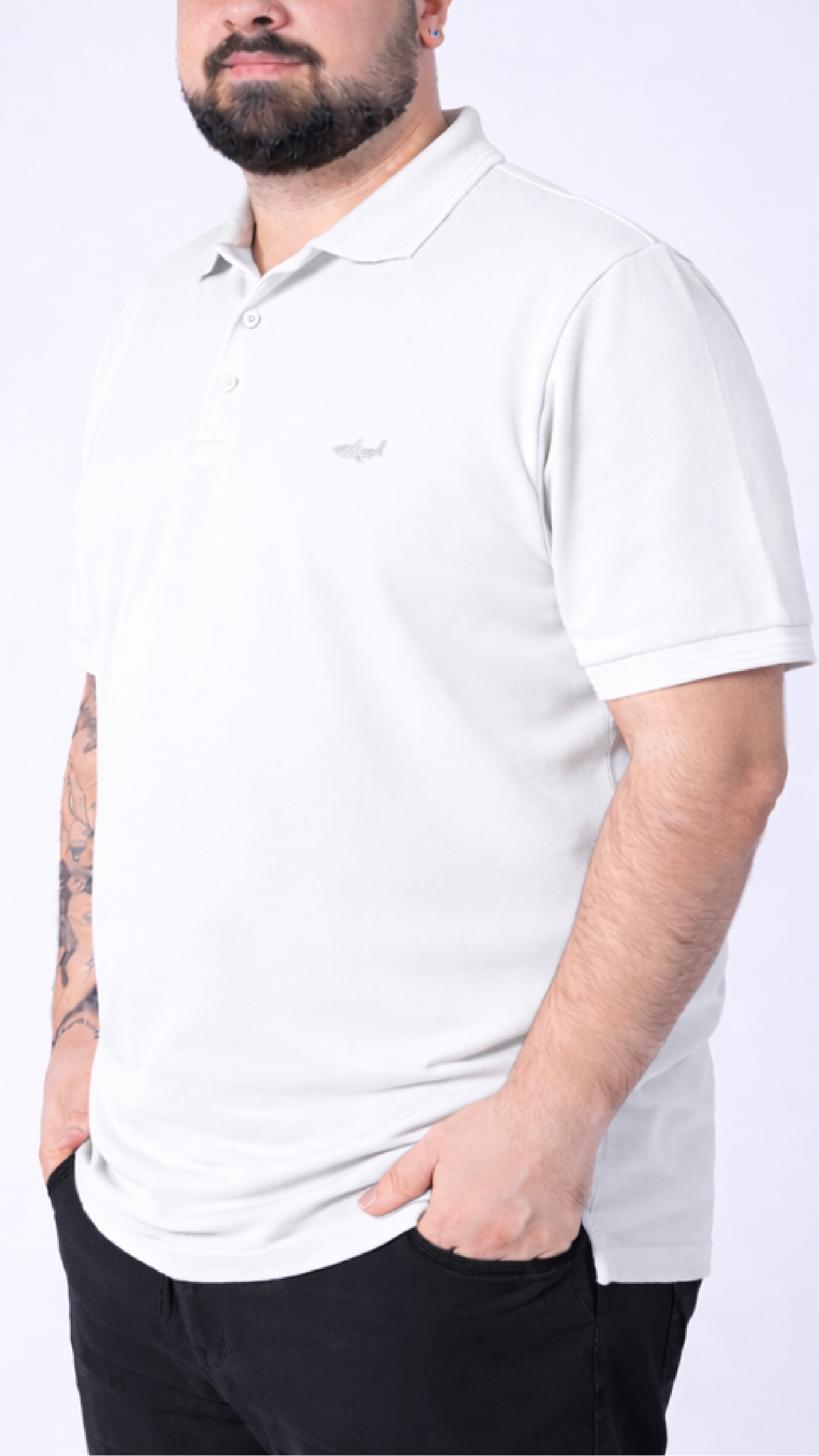 Camisa Polo Piquet - Branca