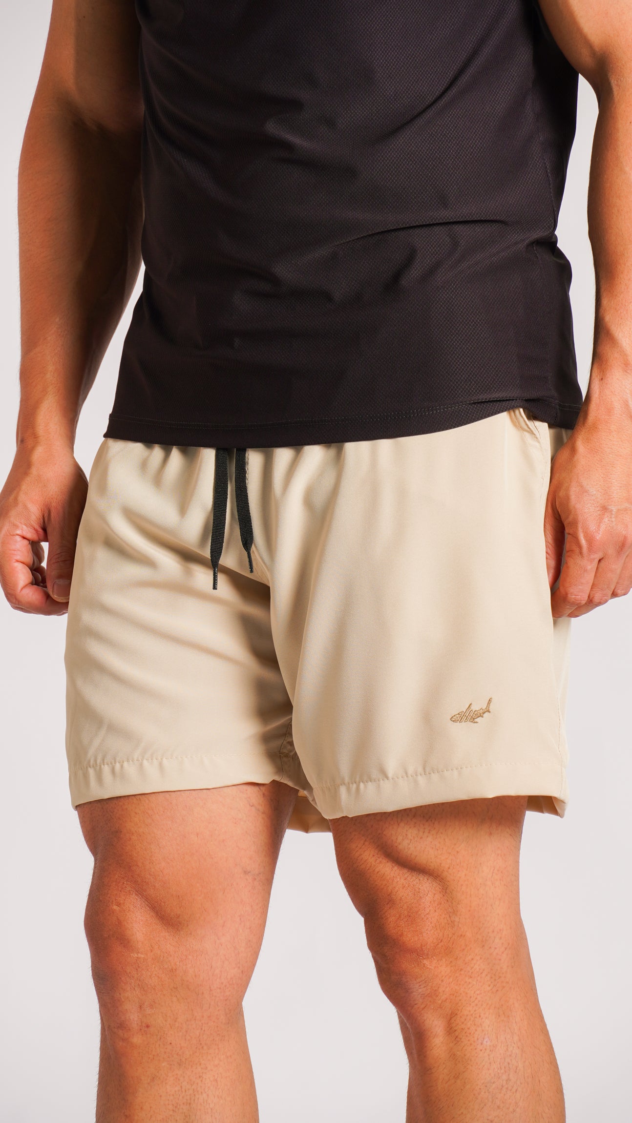 Bermuda Microfibra Curta Básica - Bege