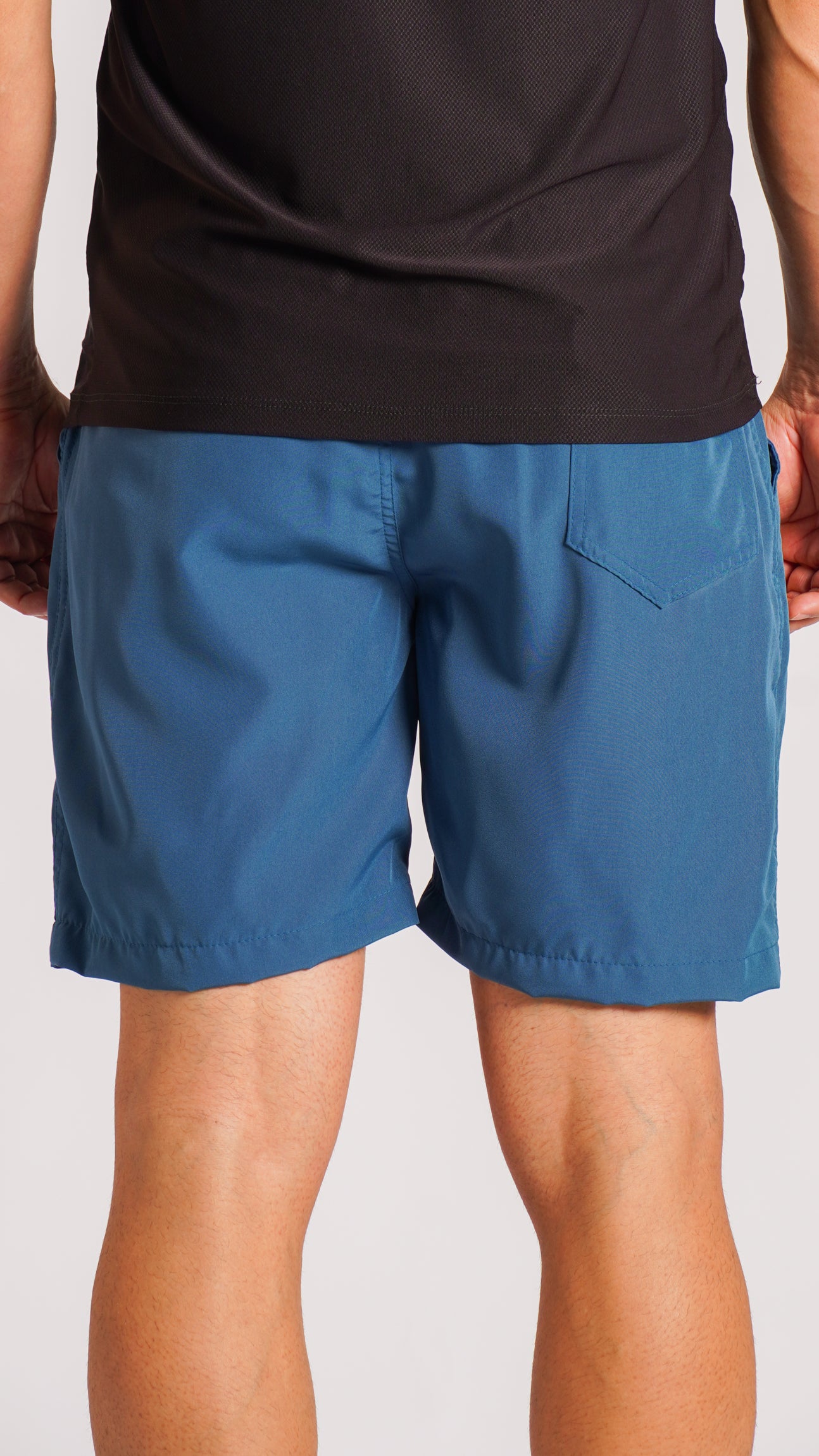 Bermuda Microfibra Lisa Longa - Azul Petróleo