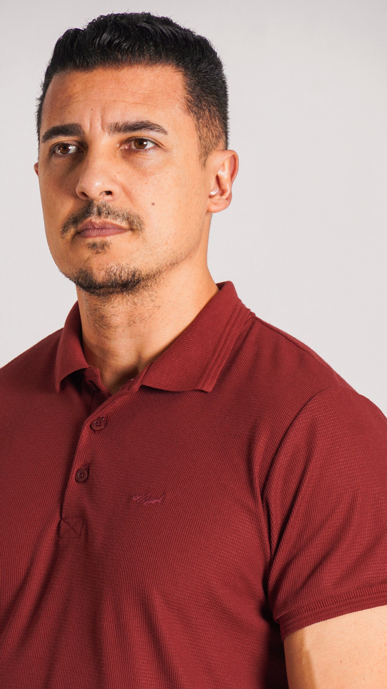Camisa Polo Tricô Diamond - Bordô