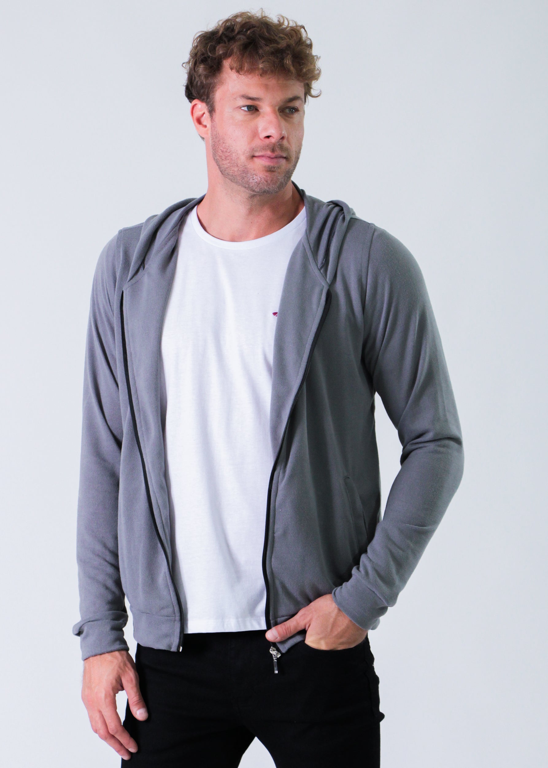 Jaqueta Tricô - Grafite