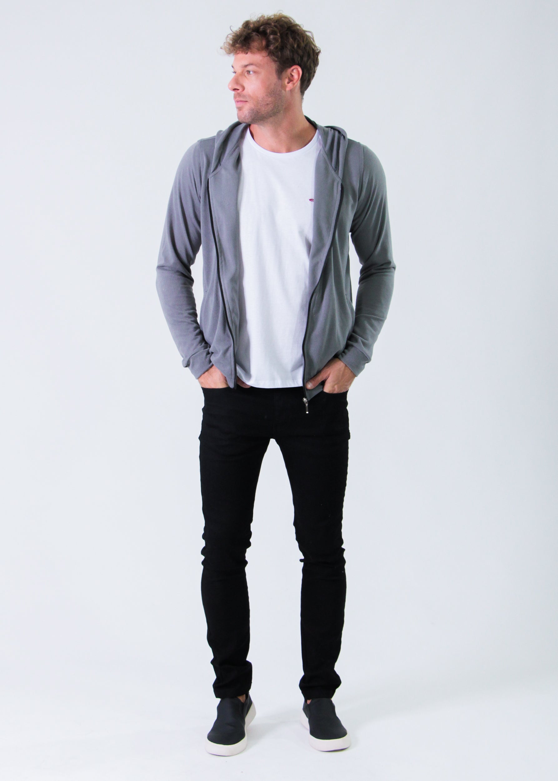 Jaqueta Tricô - Grafite