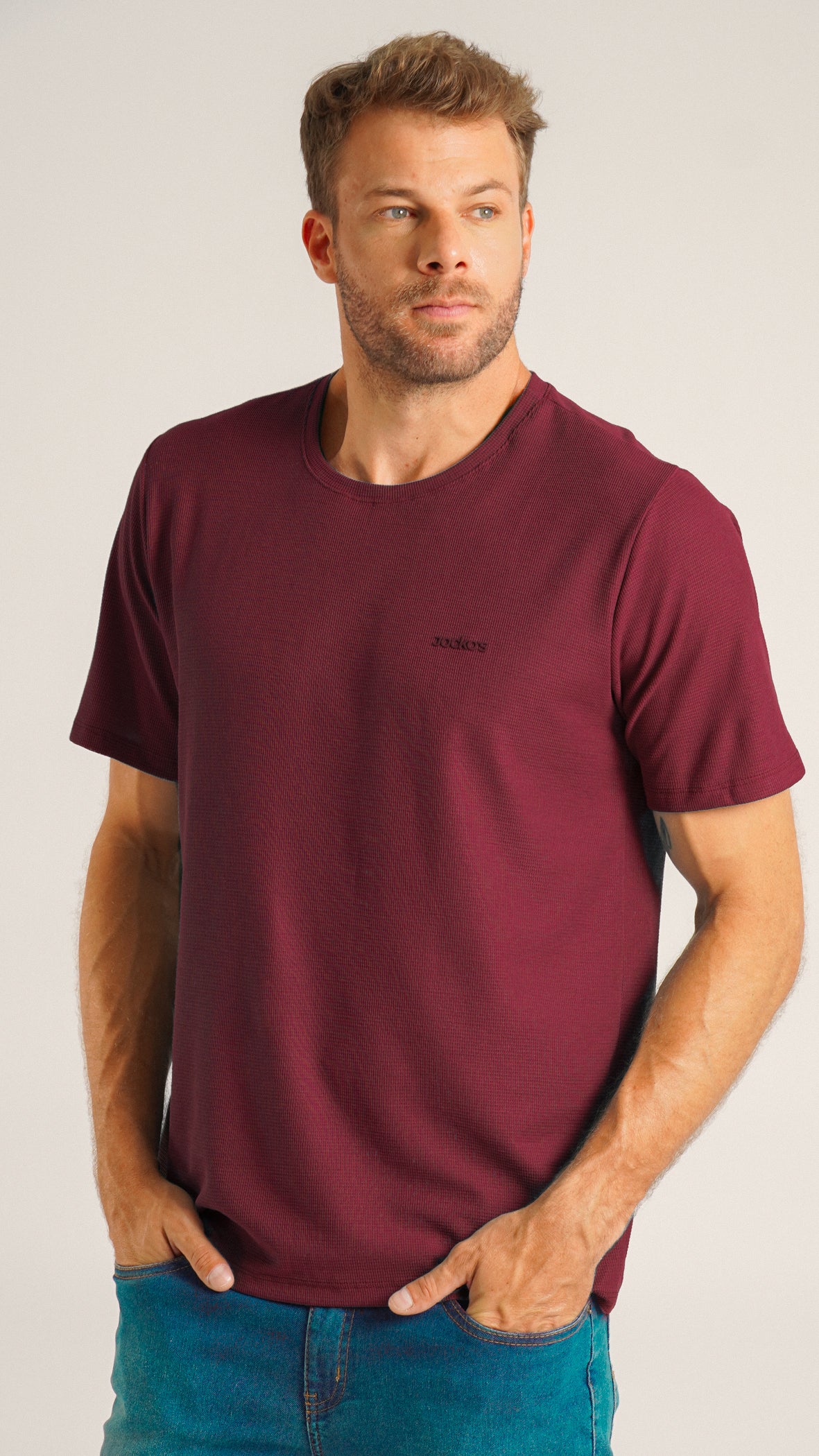 Camiseta Tricô Diamond - Bordô