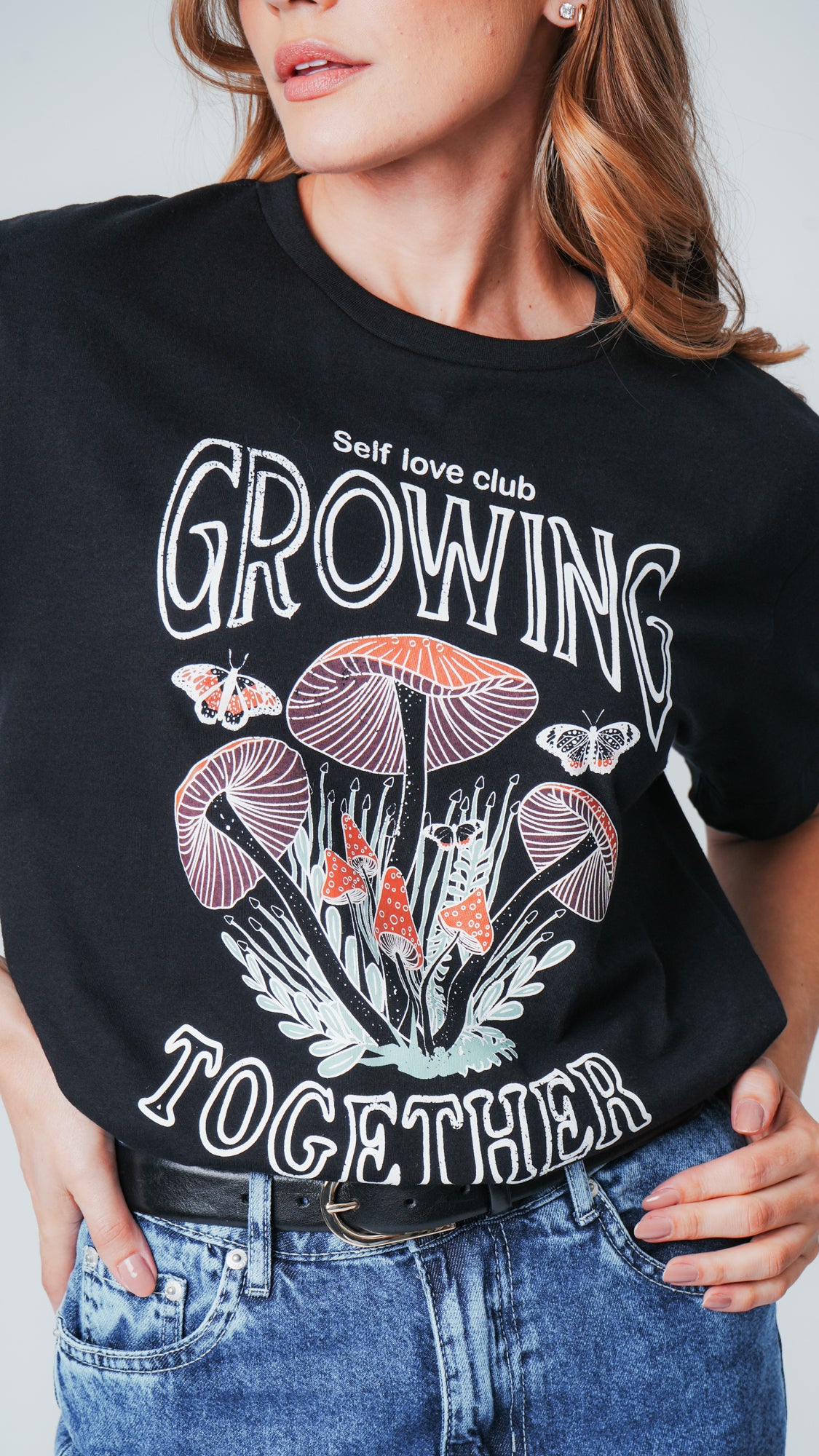 Camiseta Oversized Grow - Preta