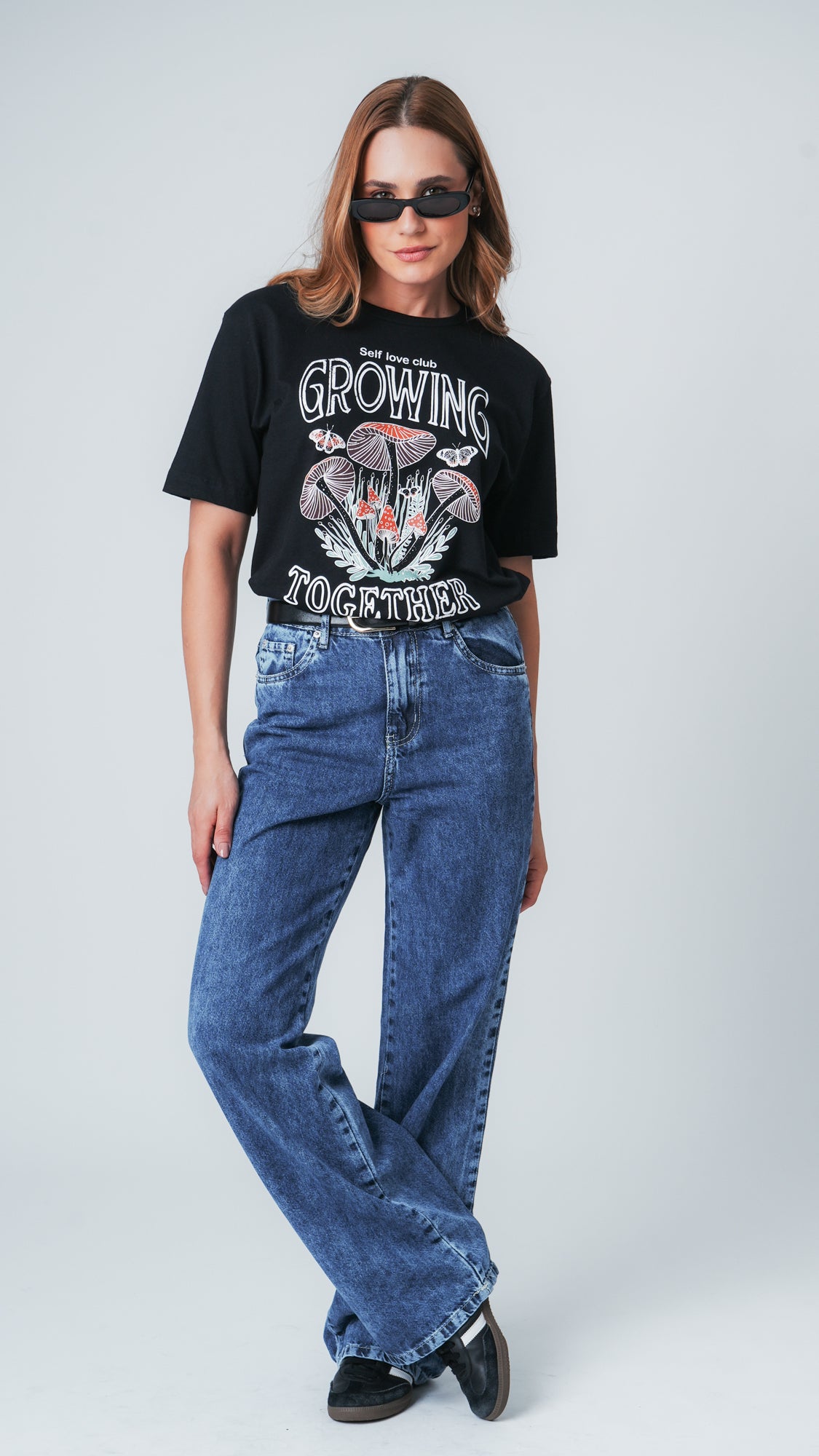 Camiseta Oversized Grow - Preta
